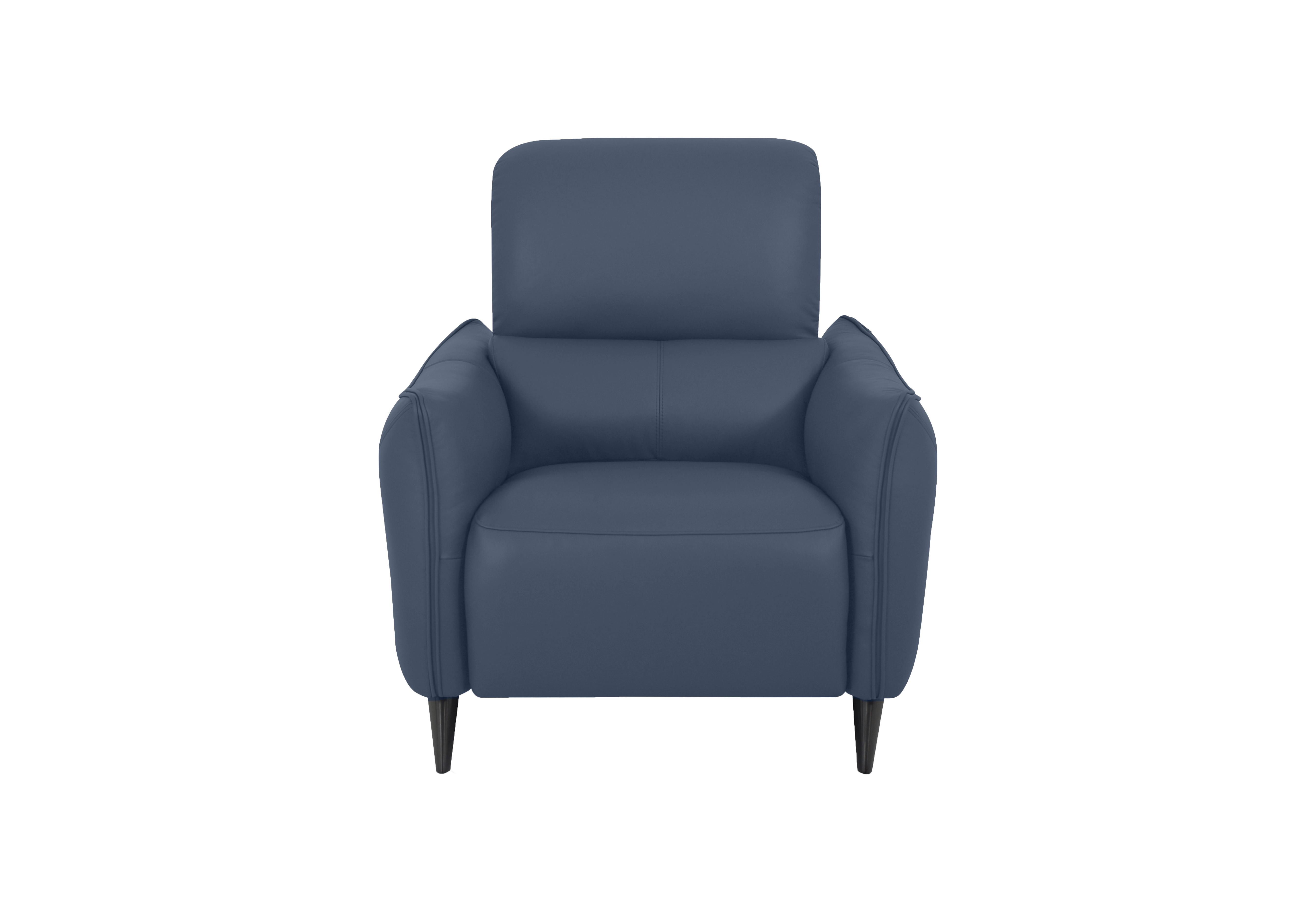 Maddox Leather Chair in Nn-518e Ocean Blue on Furniture Village