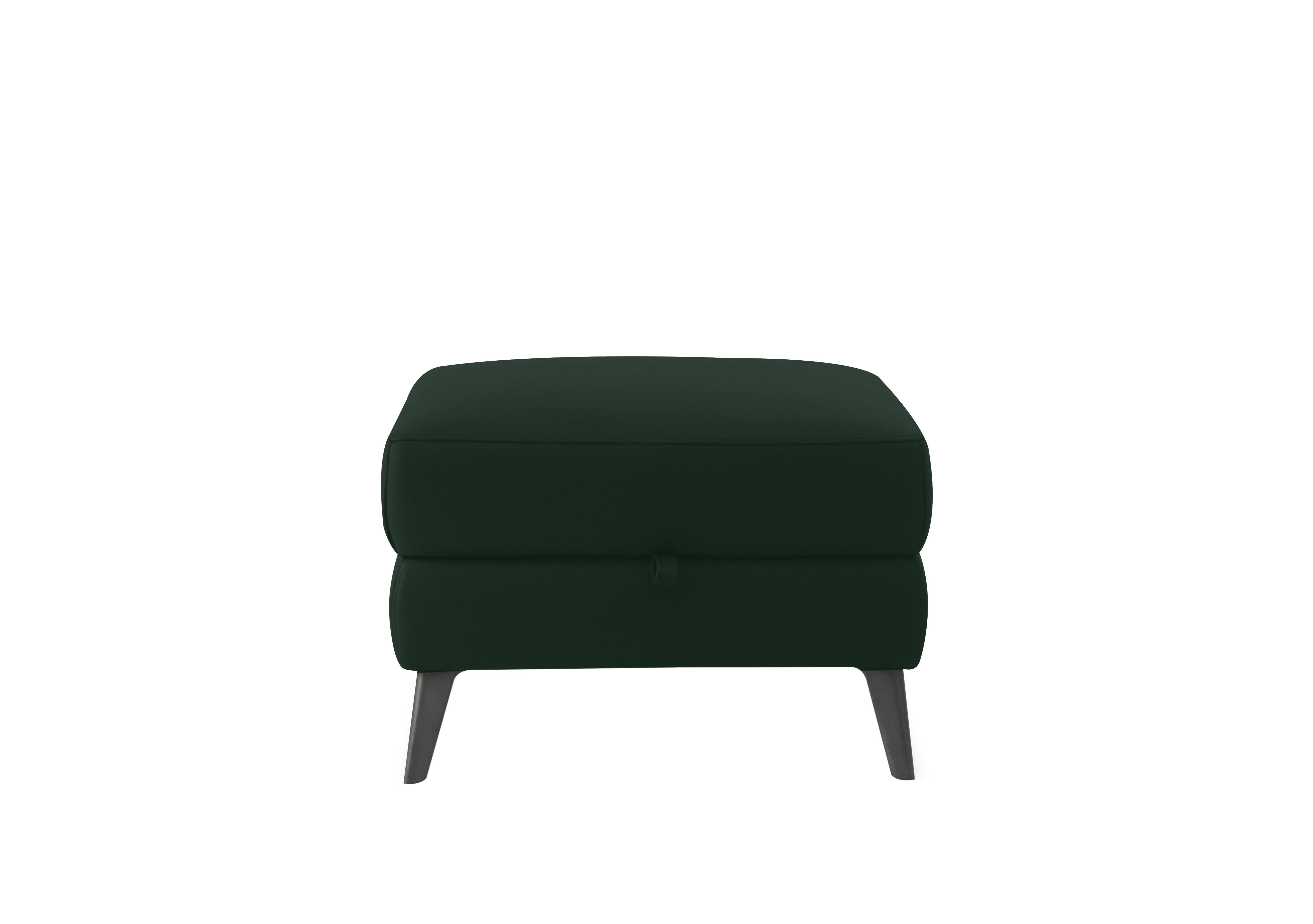 Maddox Leather Storage Footstool in Np-603e Dark Forest on Furniture Village