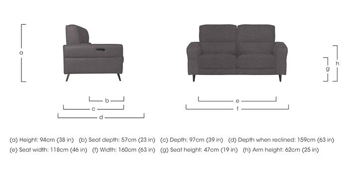 Axel 2 Seater Fabric Sofa in  on Furniture Village