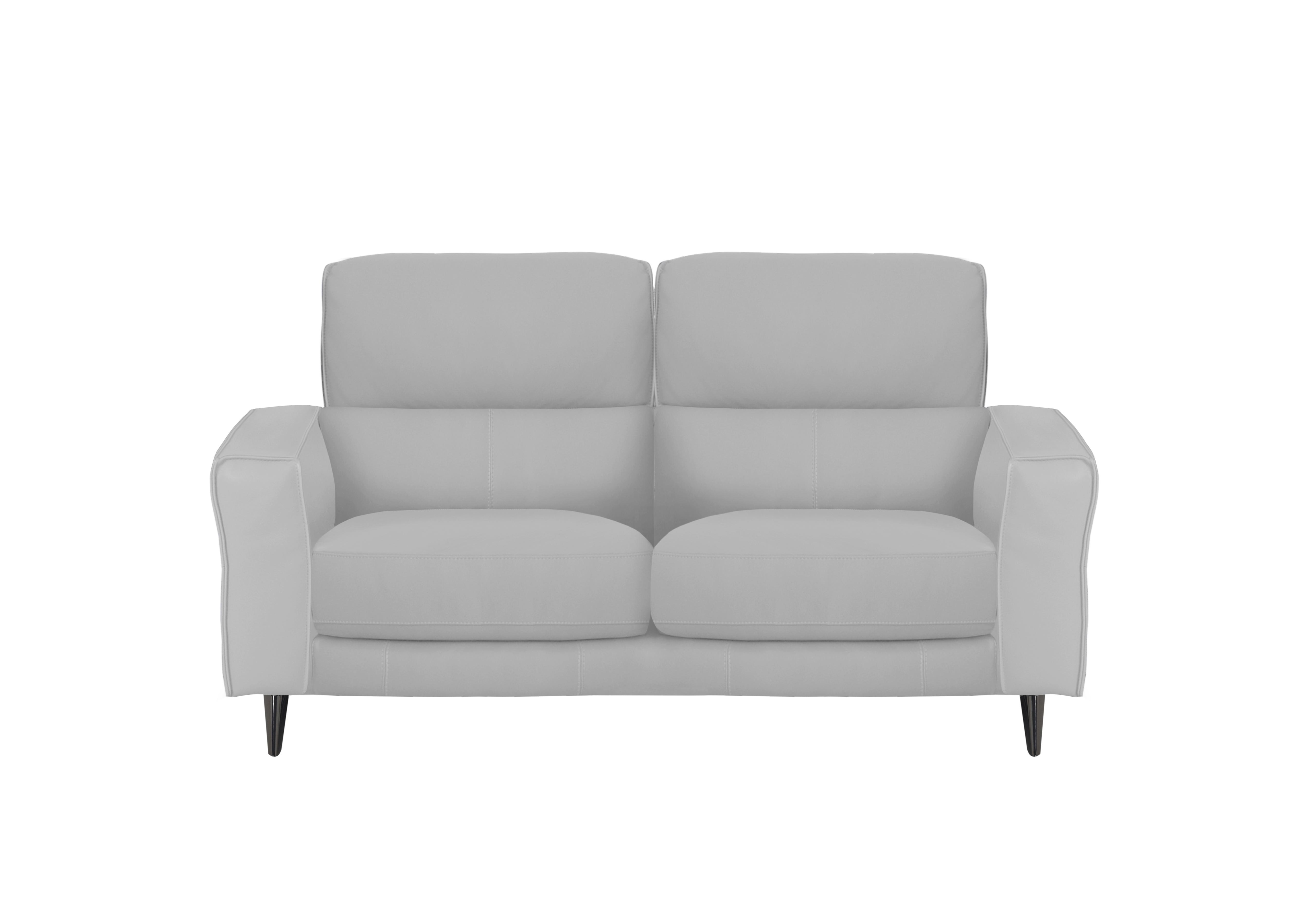 Axel 2 Seater Leather Sofa in Nc-251e Grey on Furniture Village