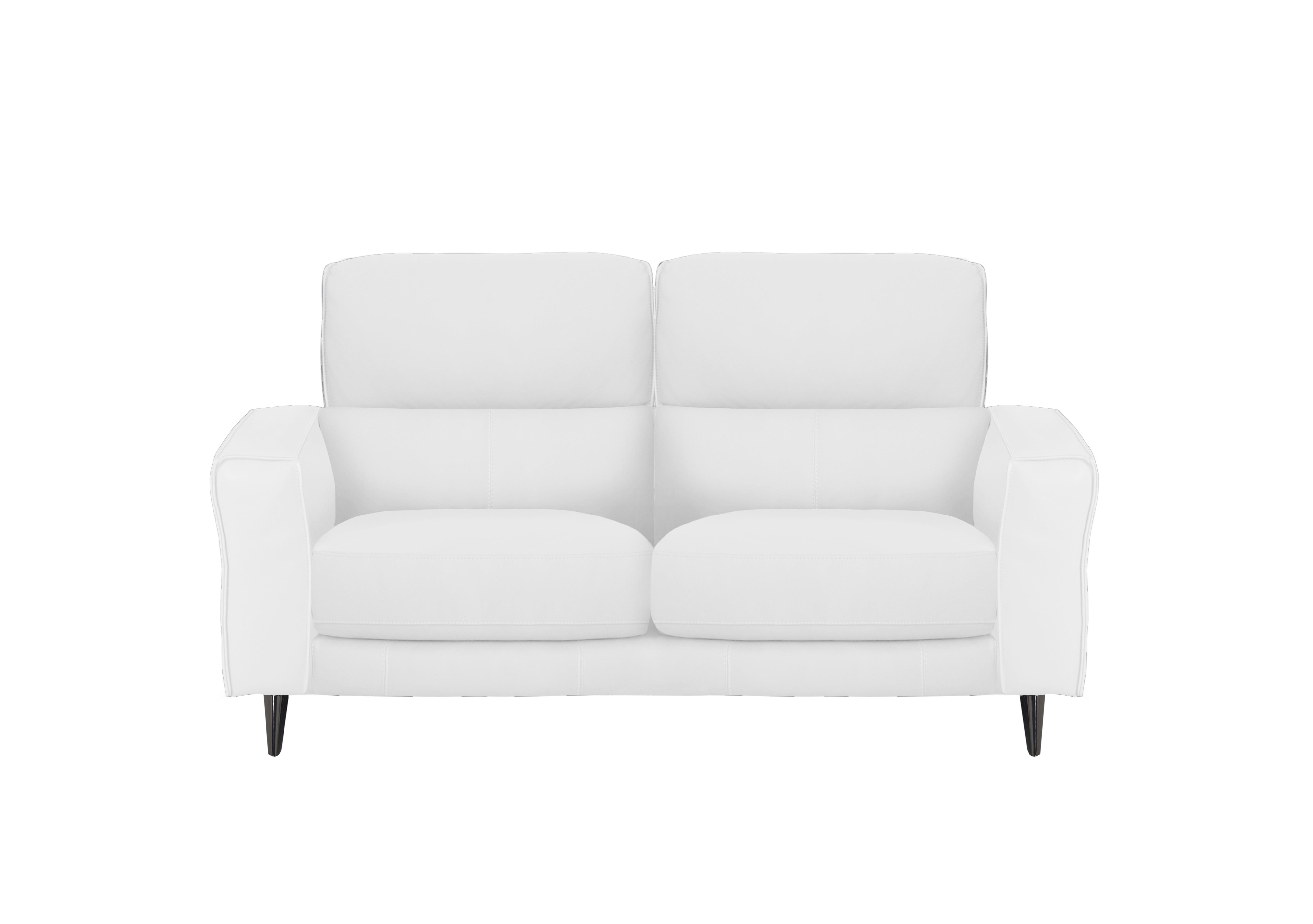 Axel 2 Seater Leather Sofa in Nc-744d Star White on Furniture Village
