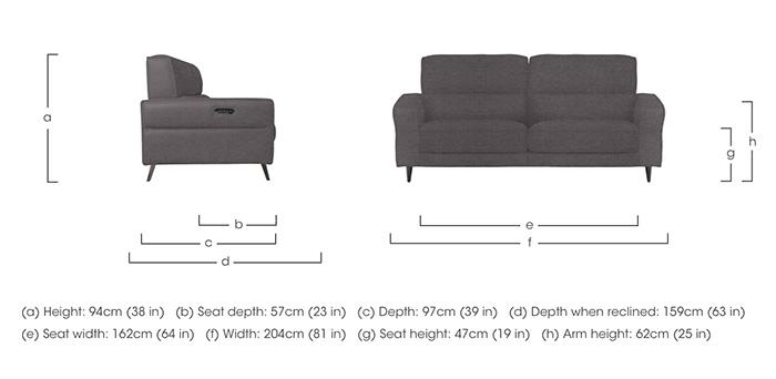 Axel 3 Seater Fabric Sofa in  on Furniture Village