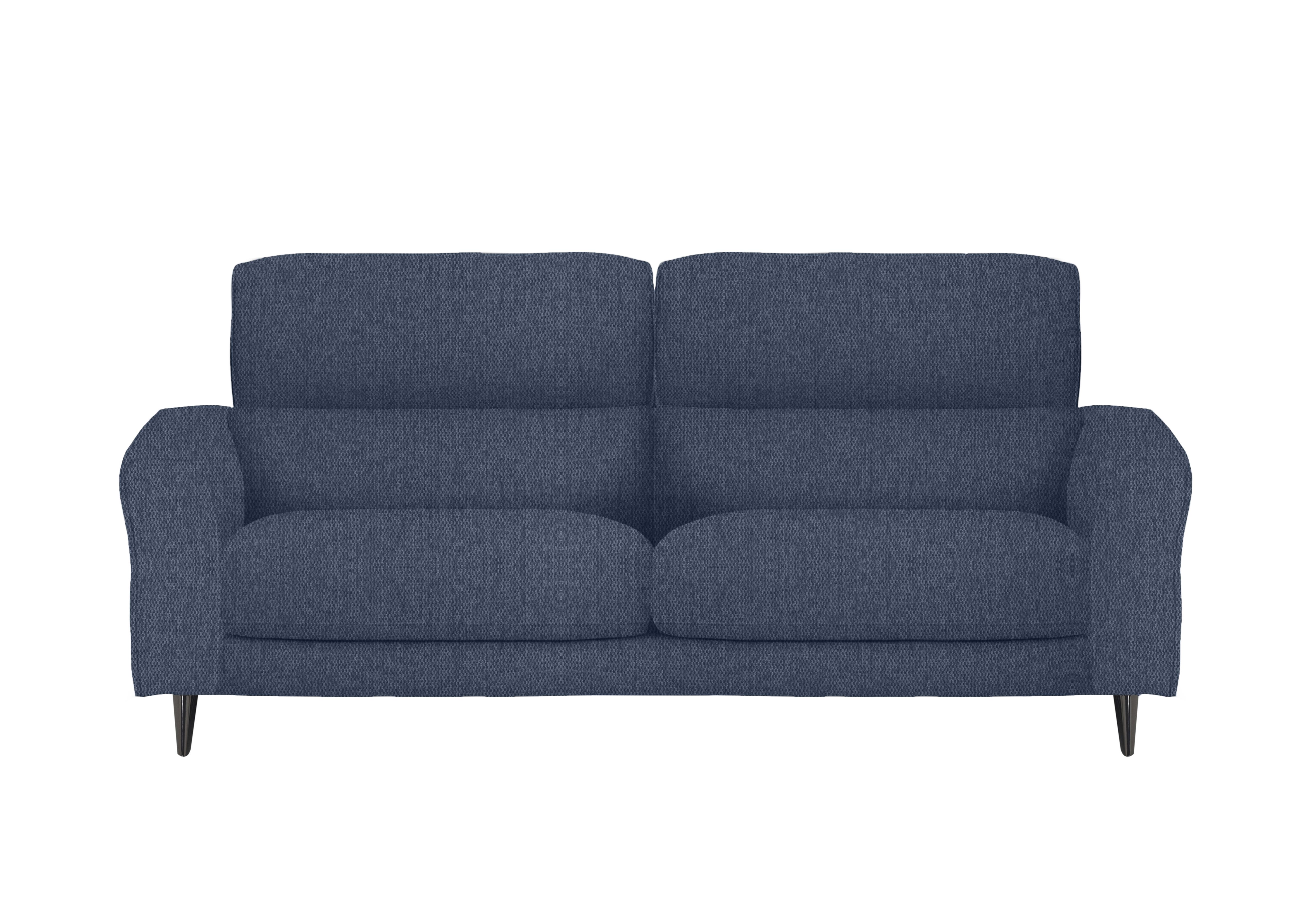 Axel 3 Seater Fabric Sofa in Fab-Blt-R38 Blue on Furniture Village