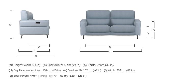 Axel 3 Seater Leather Sofa in  on Furniture Village
