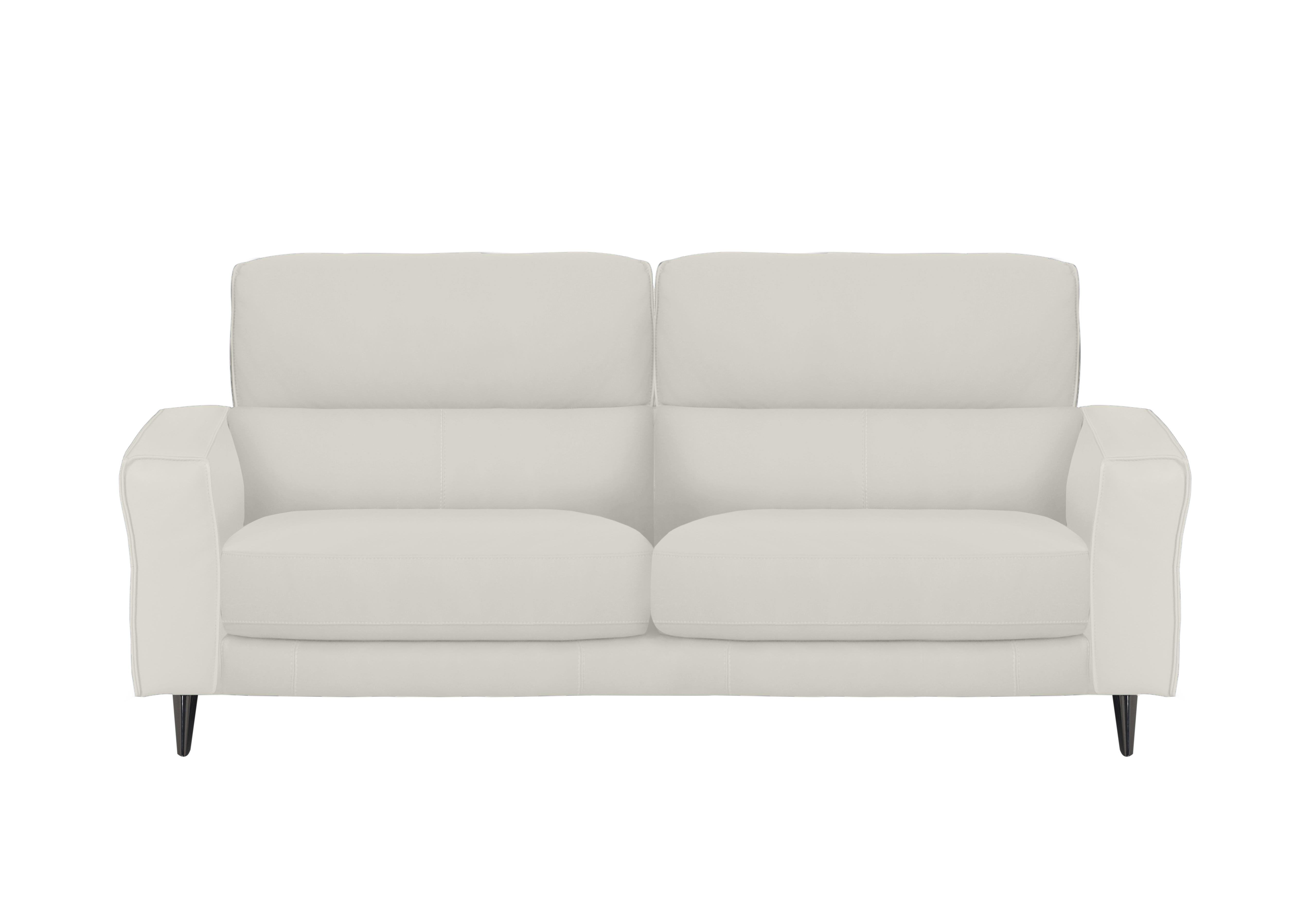 Axel 3 Seater Leather Sofa in Bv-156e Frost on Furniture Village