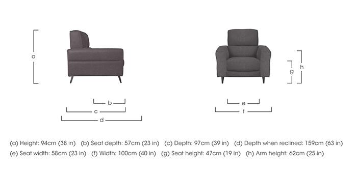 Axel Fabric Armchair in  on Furniture Village