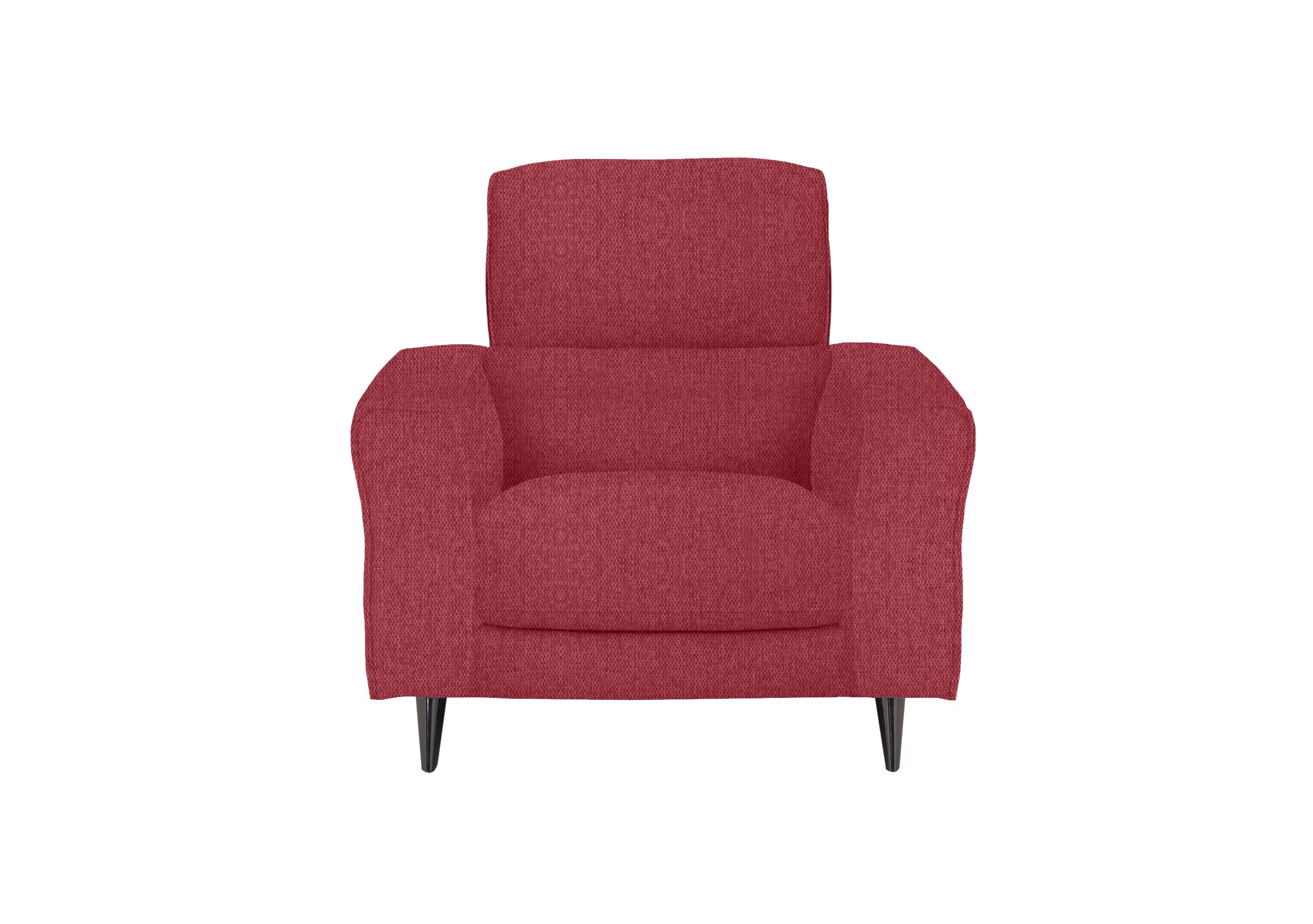 Axel Fabric Armchair in Fab-Blt-R29 Red on Furniture Village