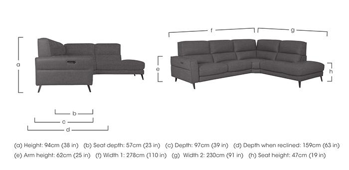 Axel Fabric Chaise End Sofa in  on Furniture Village