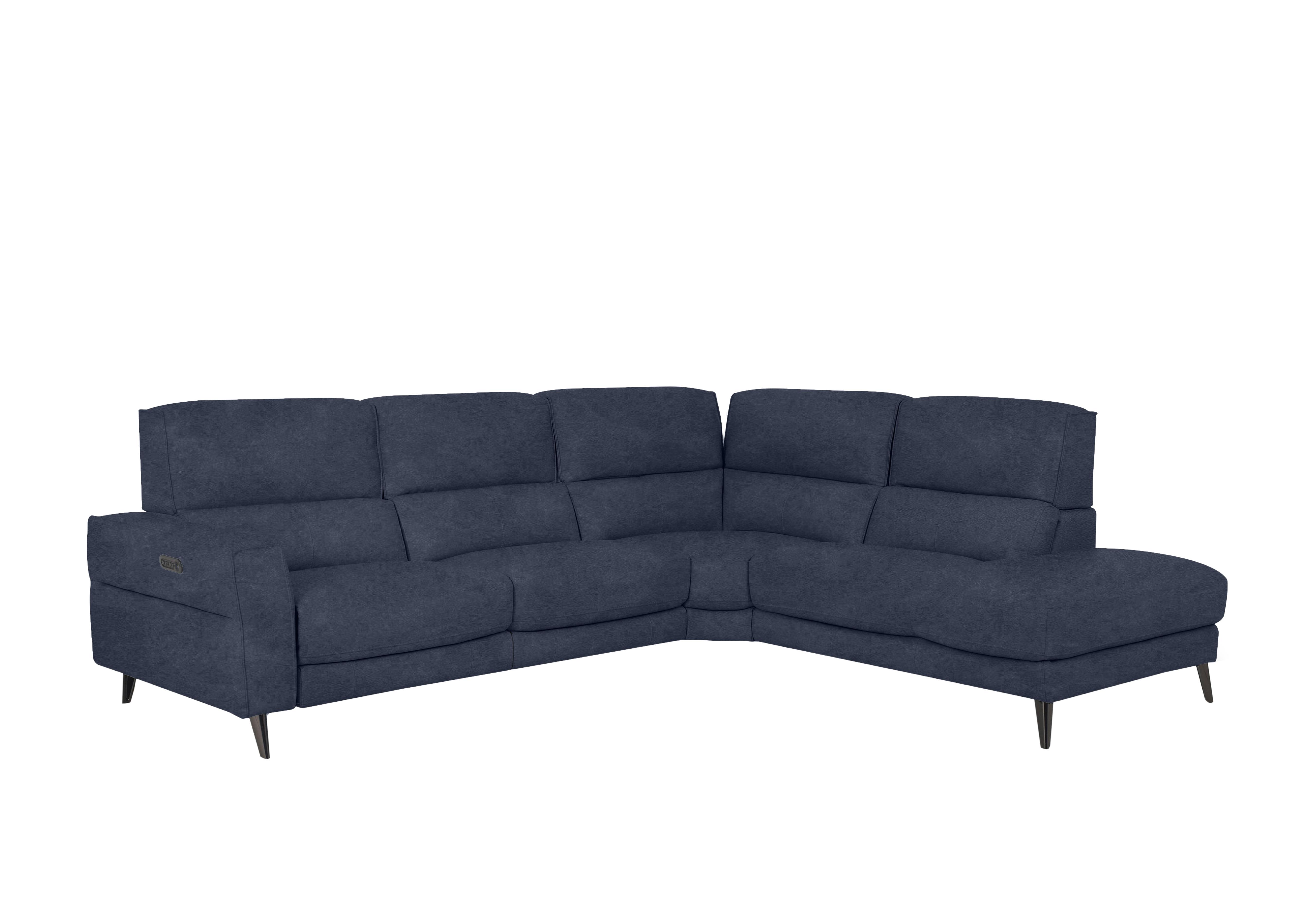 Axel Fabric Chaise End Sofa in Bfa-Ori-R23 Blue on Furniture Village