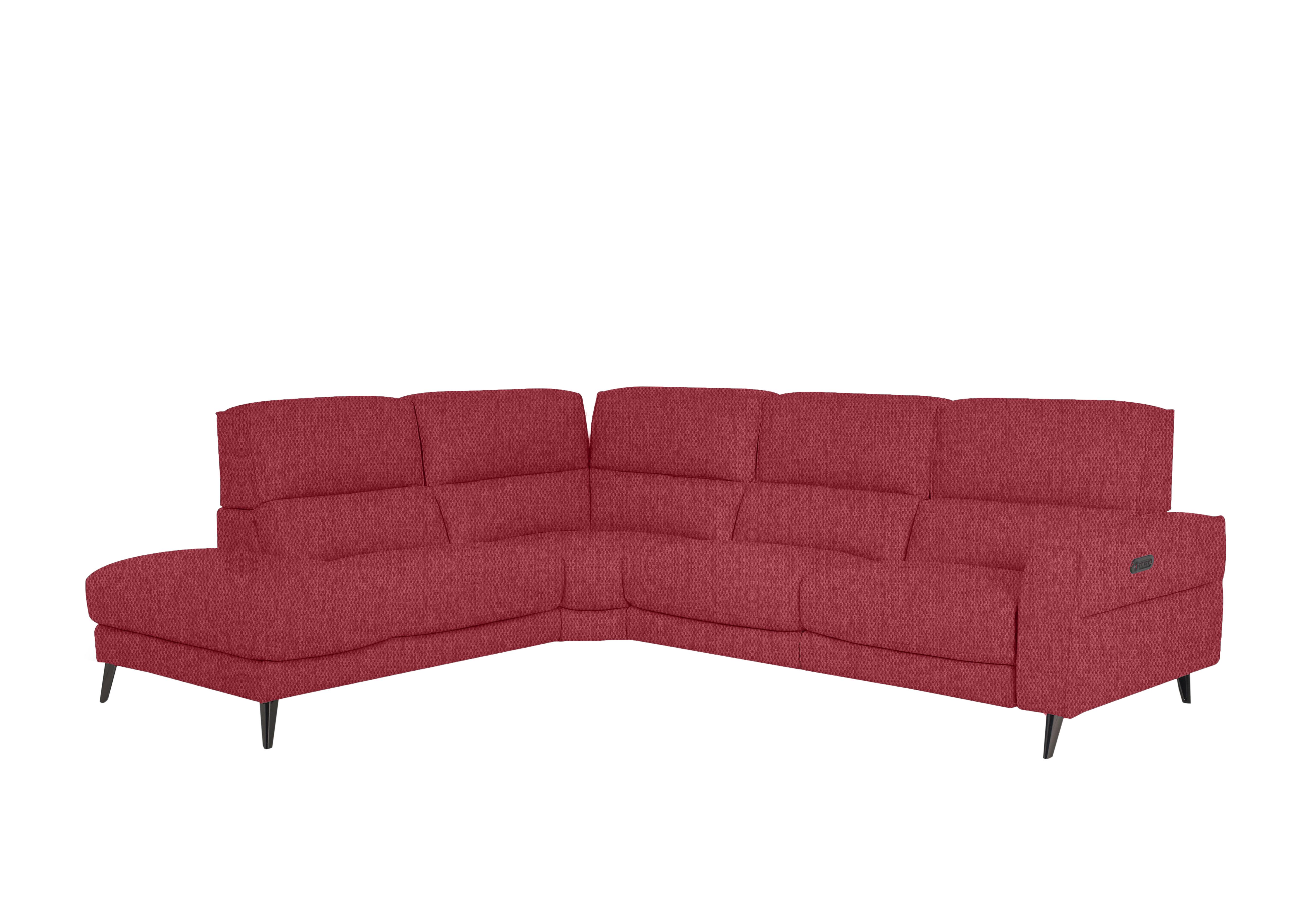 Axel Fabric Chaise End Sofa in Fab-Blt-R29 Red on Furniture Village