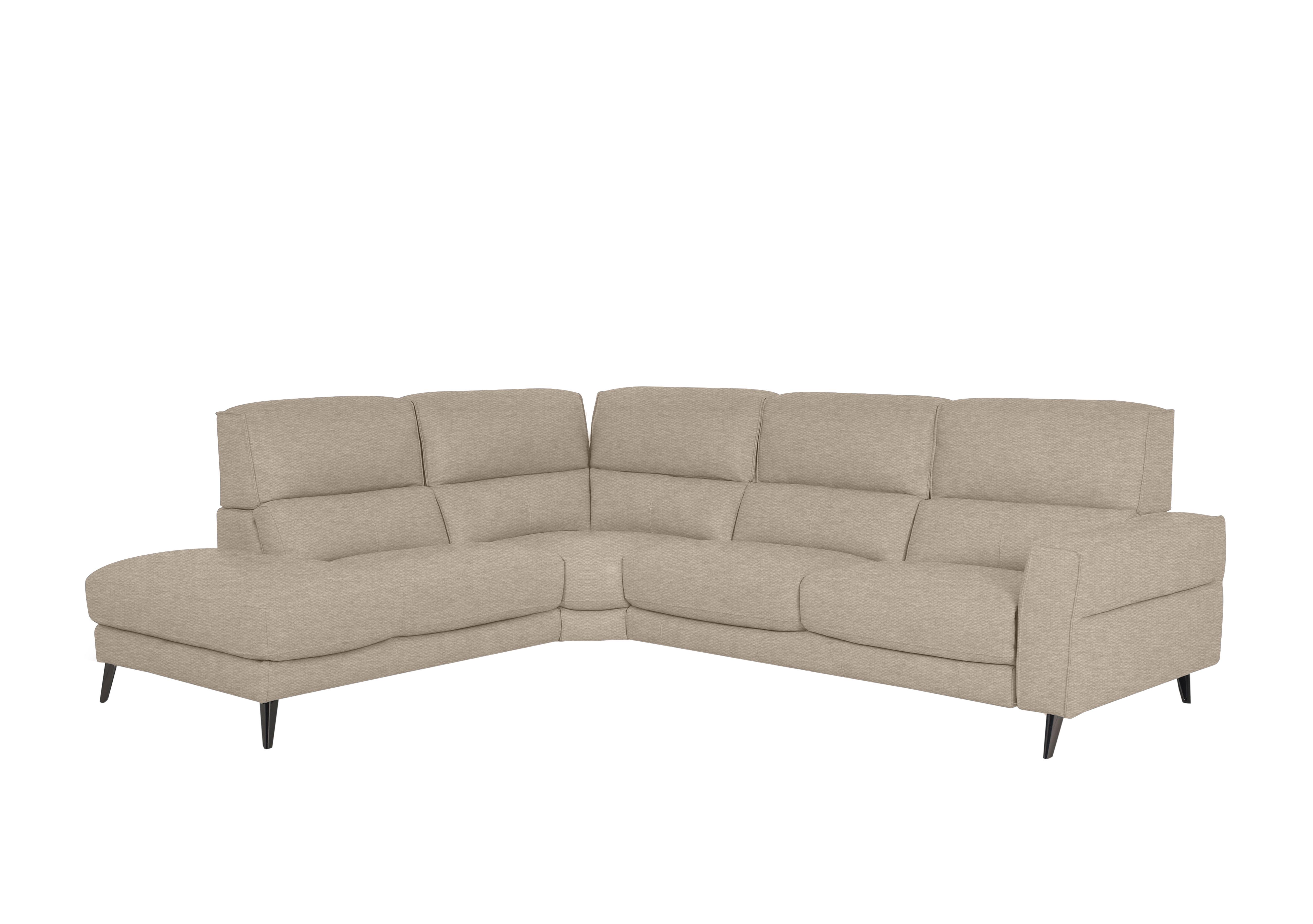 Axel Fabric Chaise End Sofa in Fab-Ska-R28 Beige on Furniture Village
