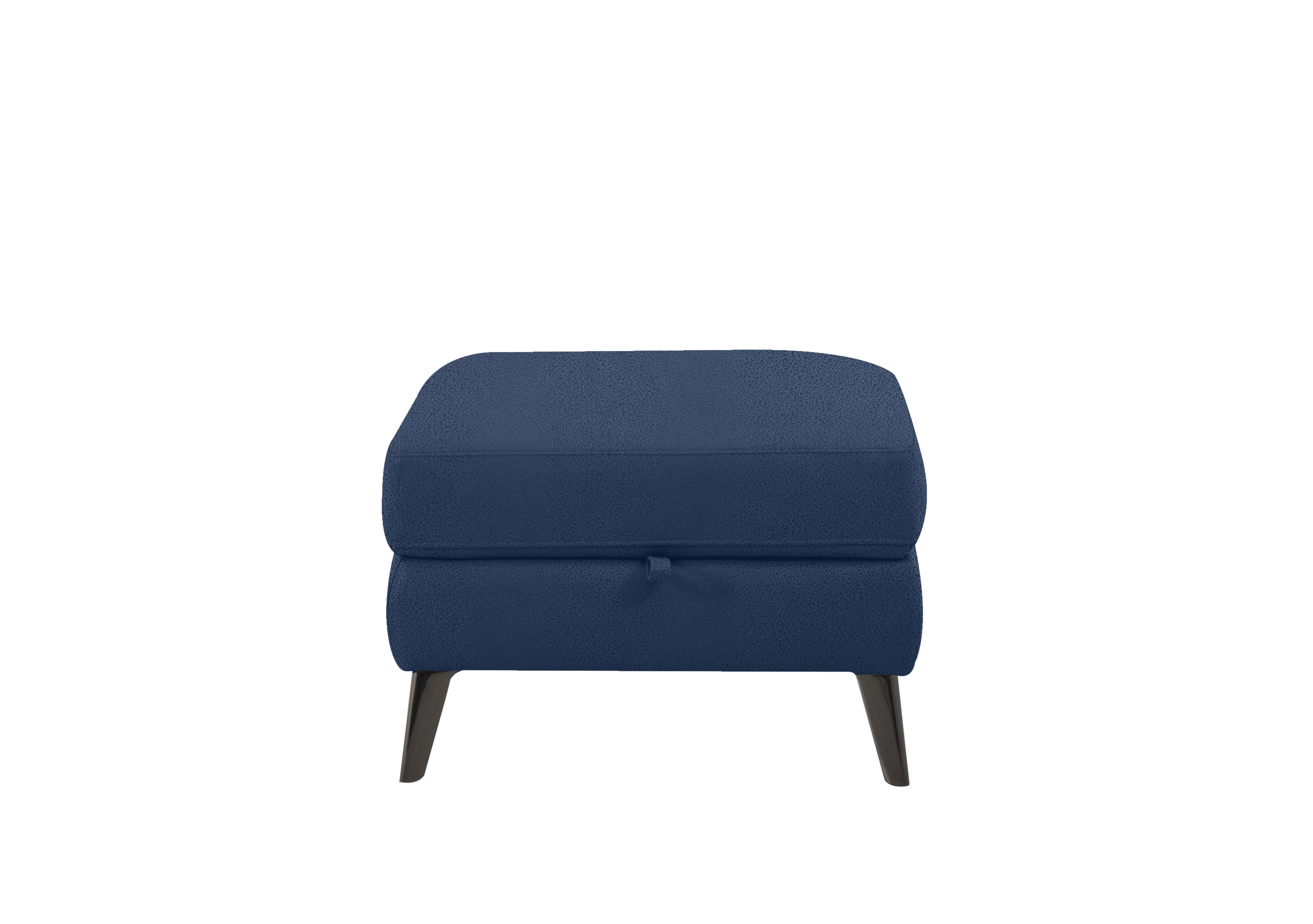 Axel Fabric Storage Footstool in Bfa-Blj-R10 Blue on Furniture Village