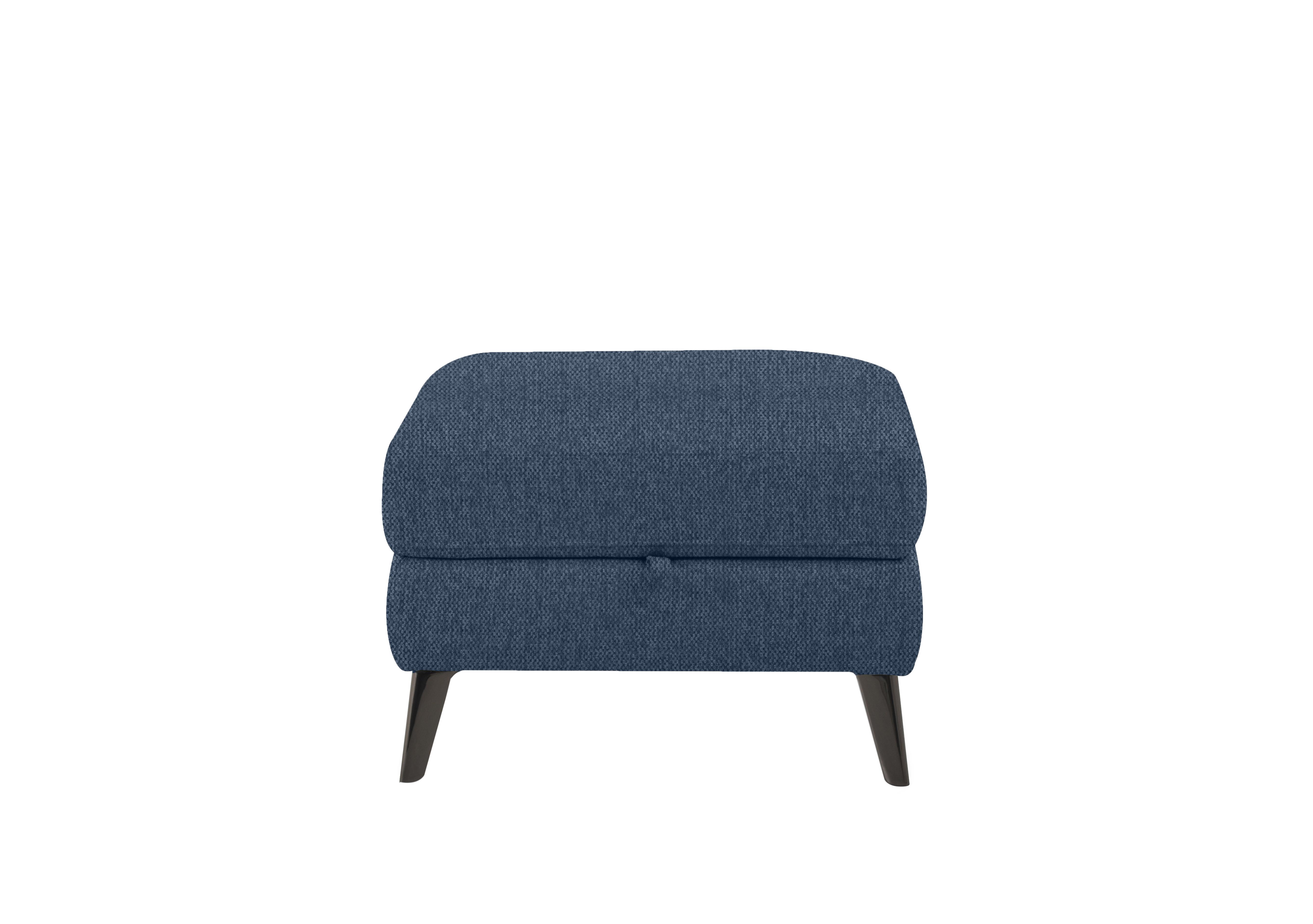 Axel Fabric Storage Footstool in Fab-Blt-R38 Blue on Furniture Village