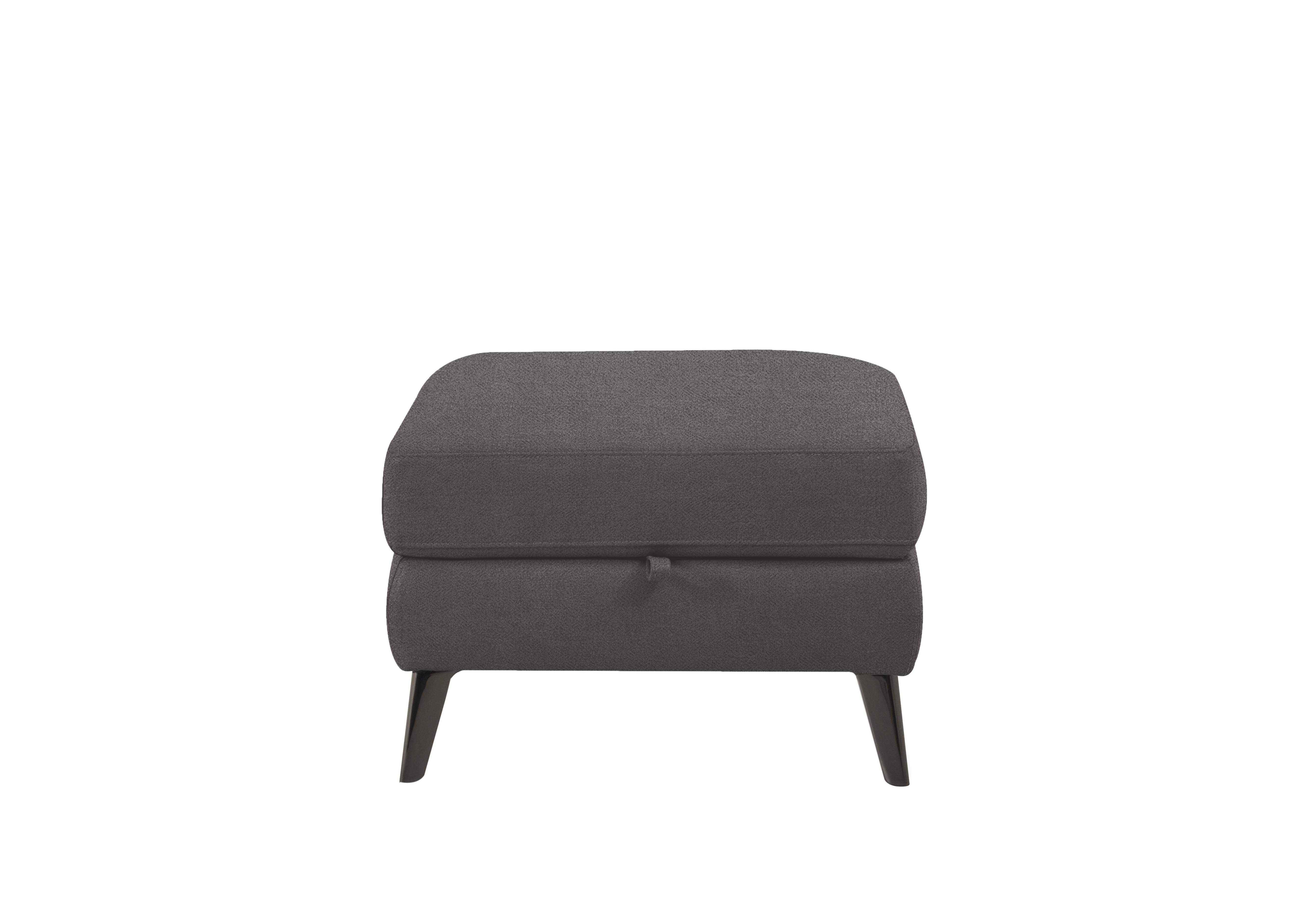 Axel Fabric Storage Footstool in Fab-Meo-R25 Iron Grey on Furniture Village