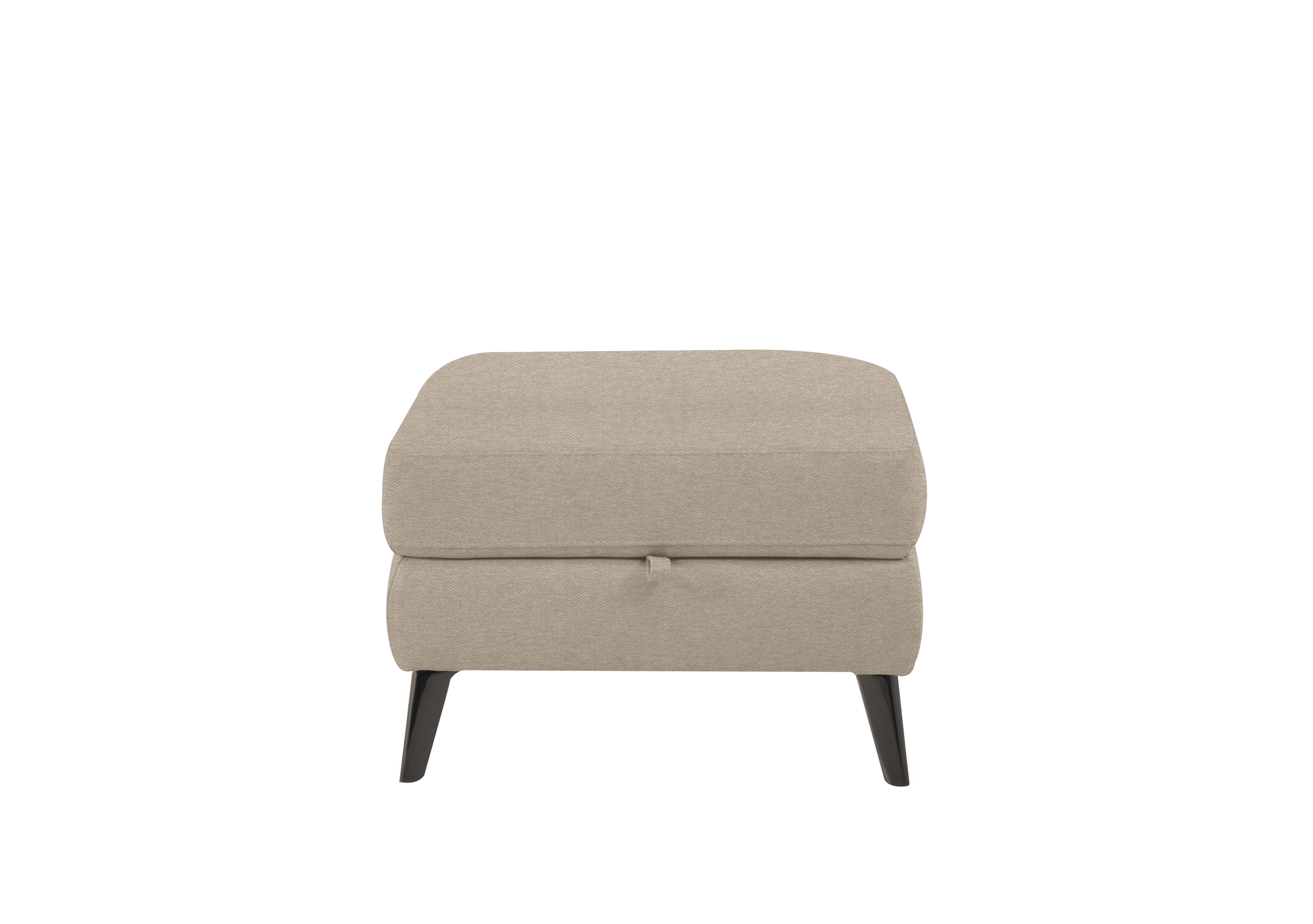 Axel Fabric Storage Footstool in Fab-Ska-R28 Beige on Furniture Village
