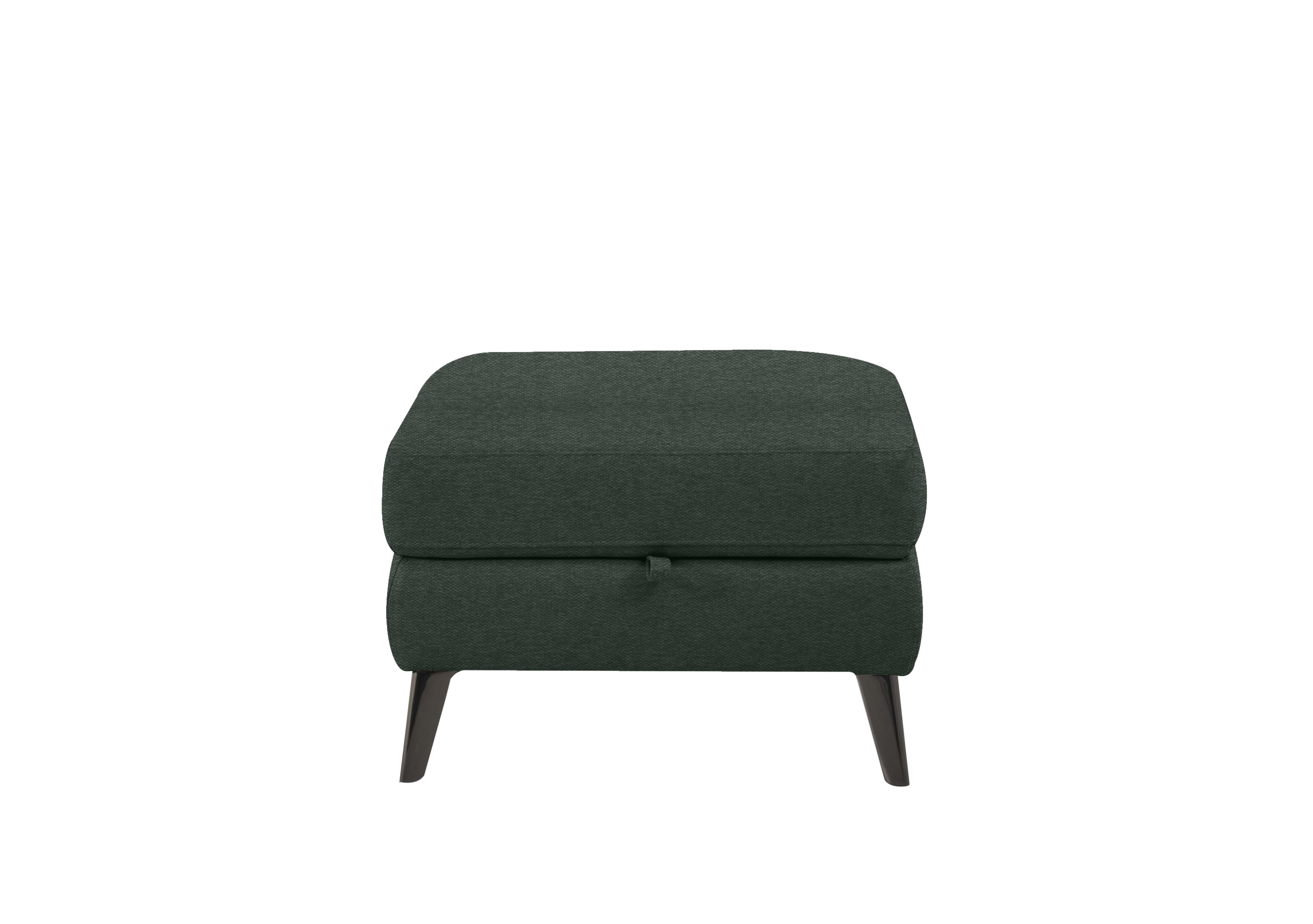 Axel Fabric Storage Footstool in Fab-Ska-R48 Moss Green on Furniture Village
