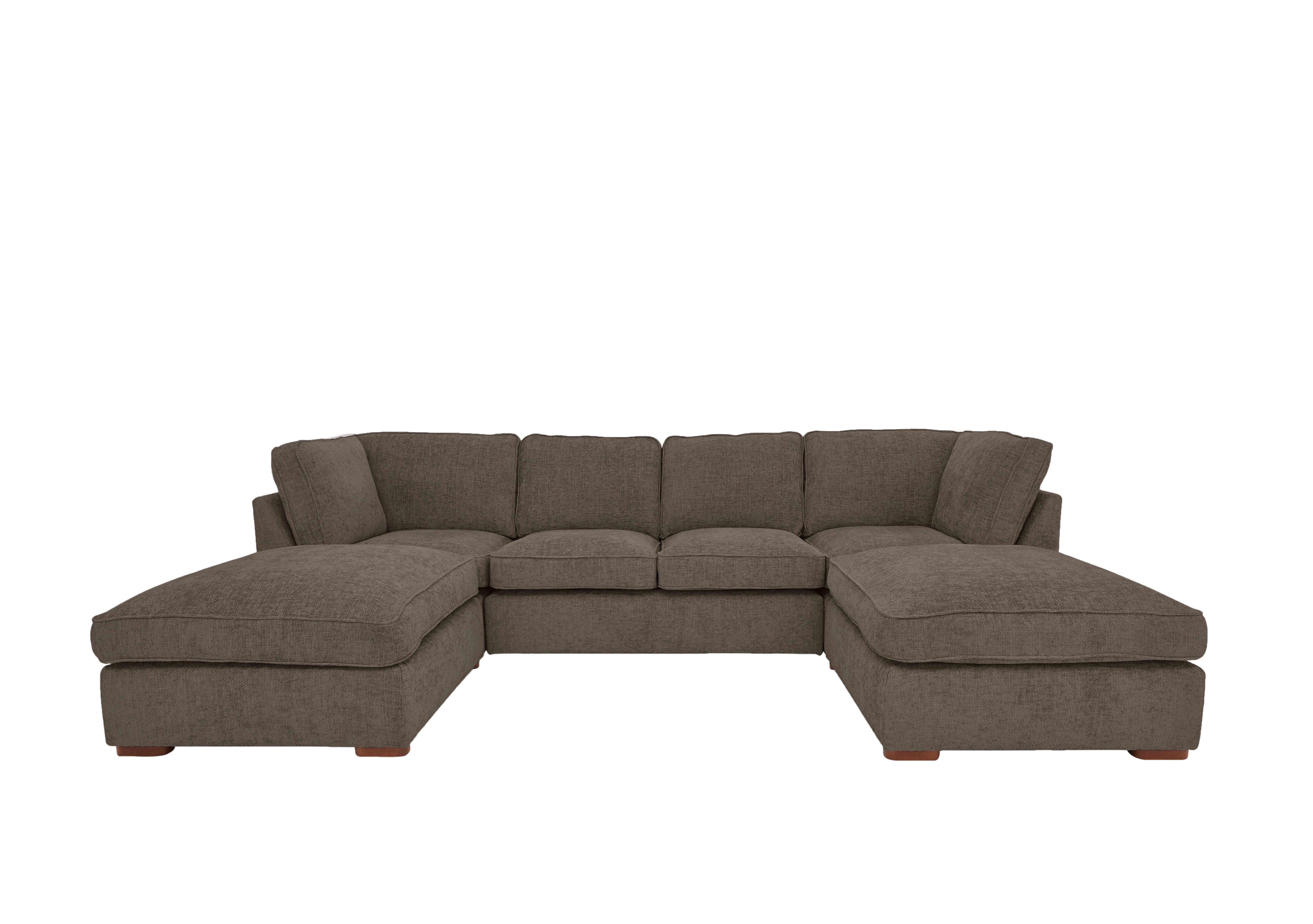 Emilia Large U-Shaped Corner Sofa in Coco on Furniture Village