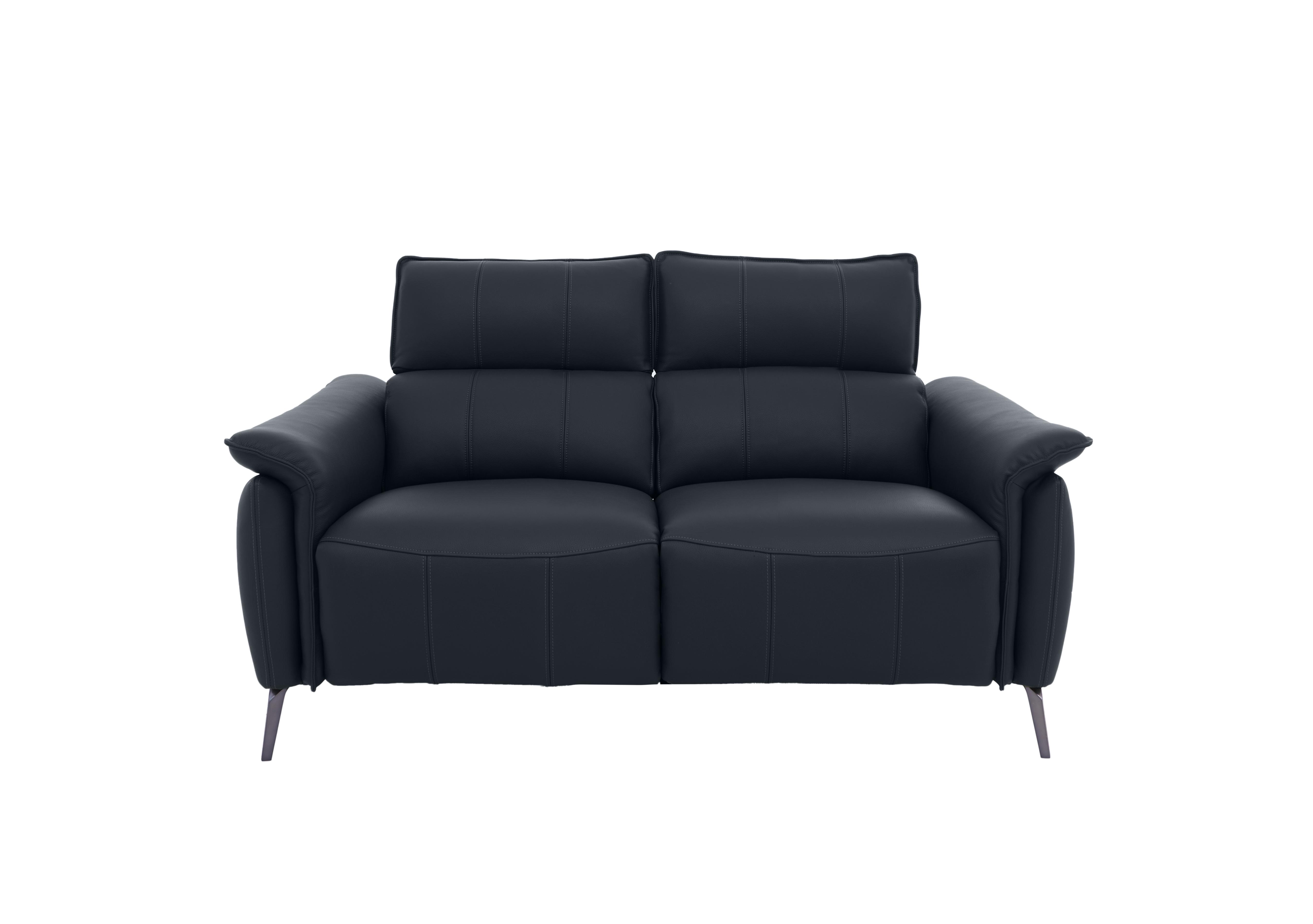 Jude 2 Seater Leather Sofa in Montana Navy Cat-60/24 on Furniture Village