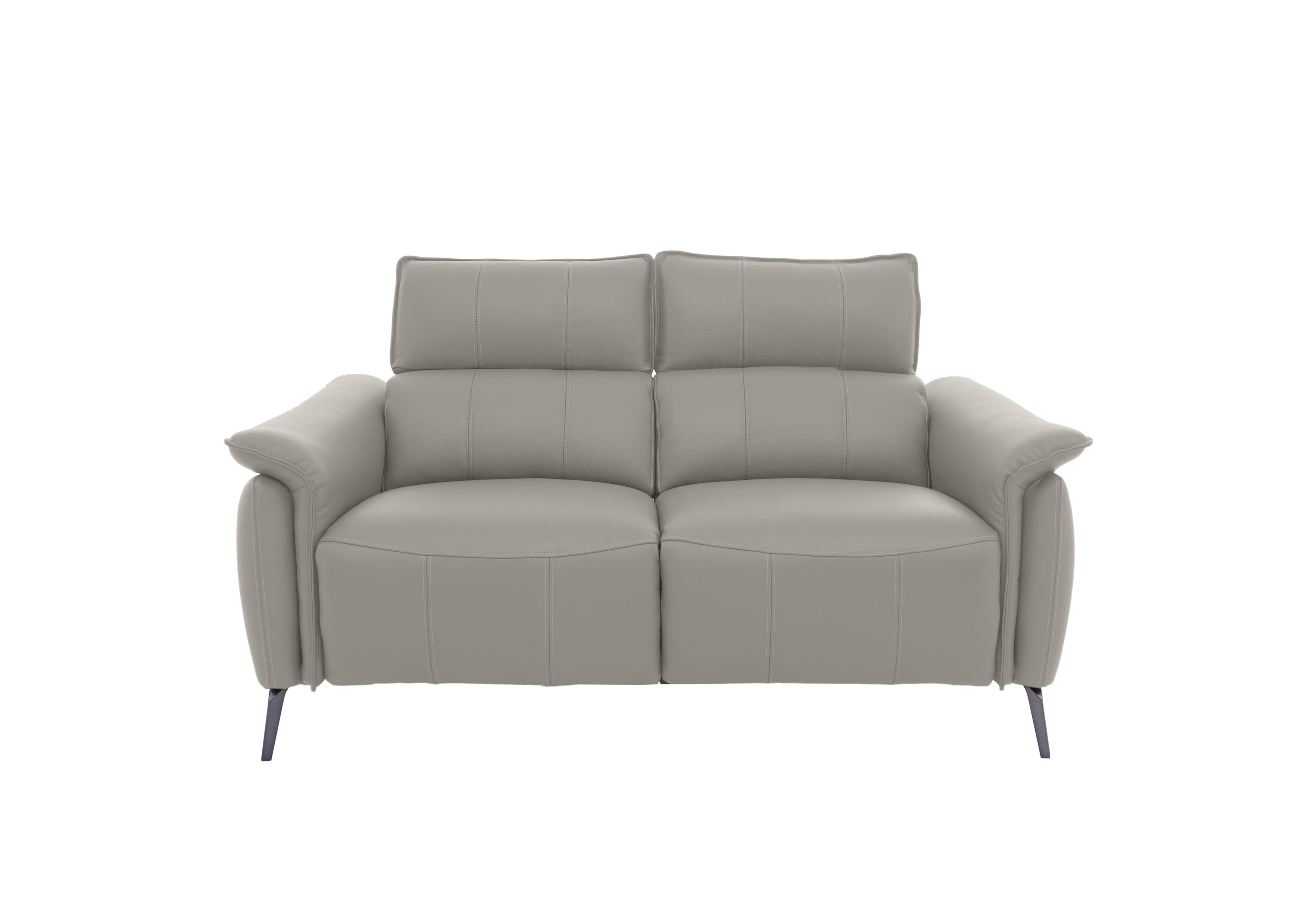 Jude 2 Seater Leather Sofa in Montana New Grey Cat-60/28 on Furniture Village