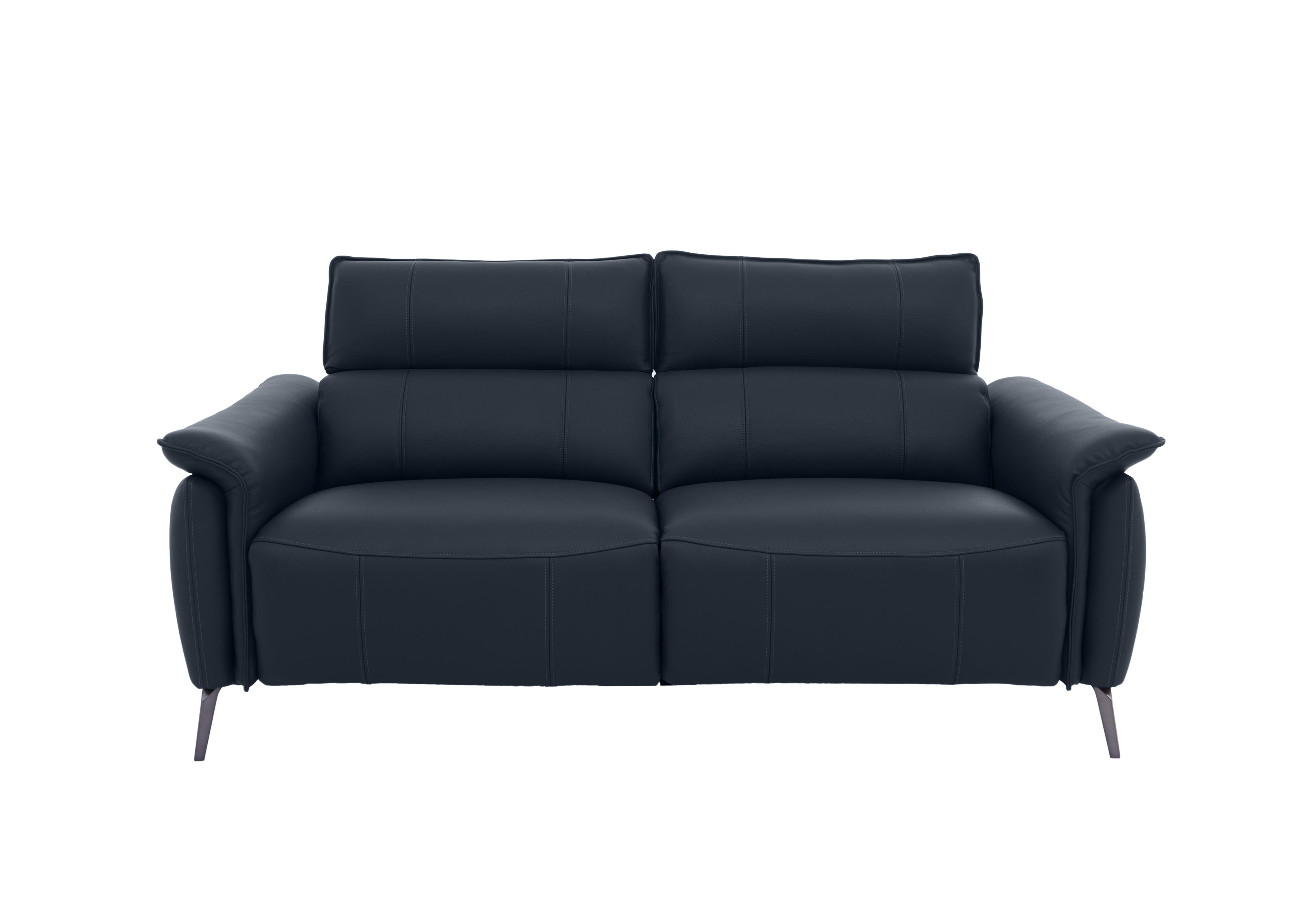 Jude 3 Seater Leather Sofa in Oslo Peacock Cat-40/09 on Furniture Village