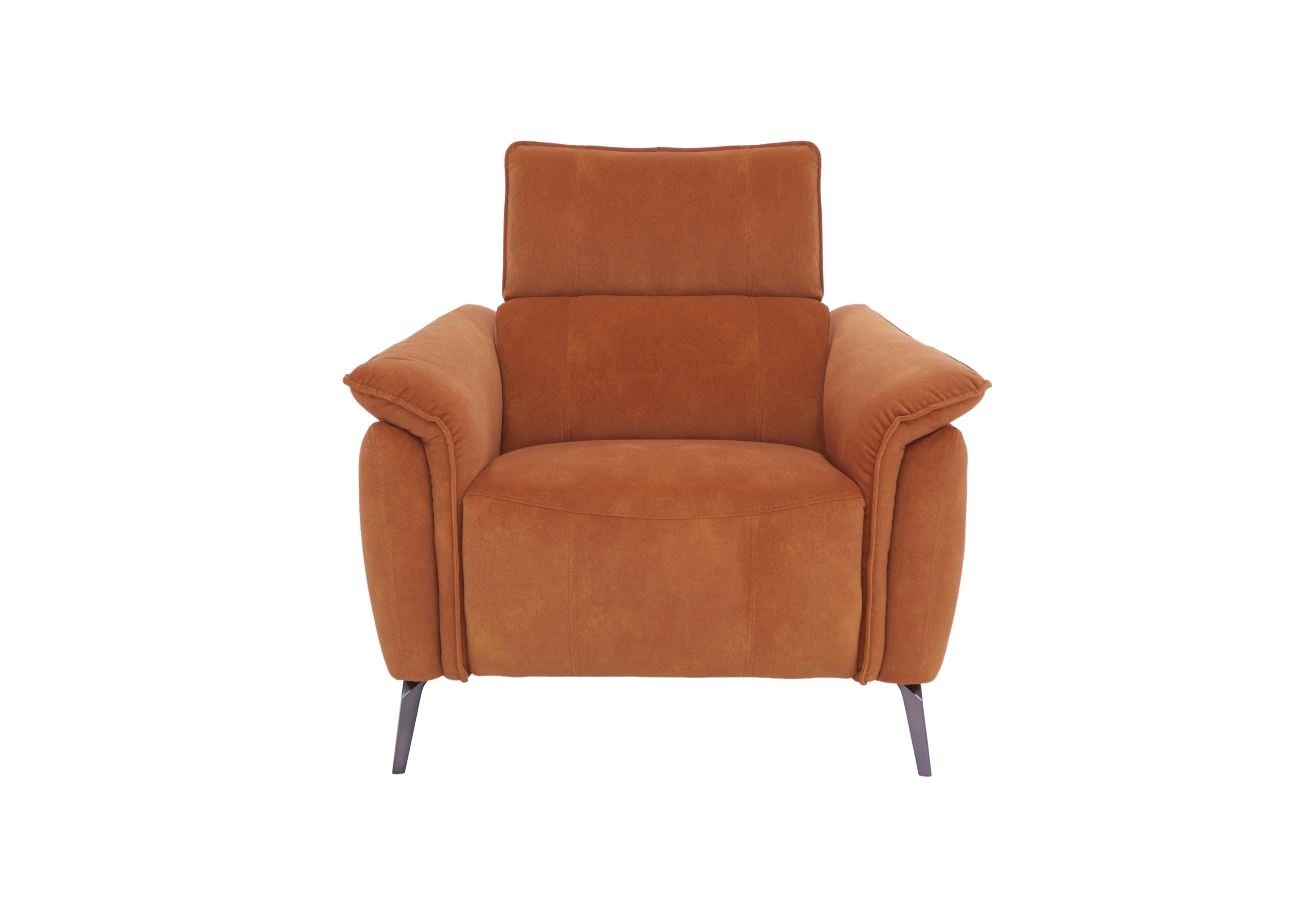 Jude Fabric Armchair in Pumpkin Dexter 09 43509 on Furniture Village