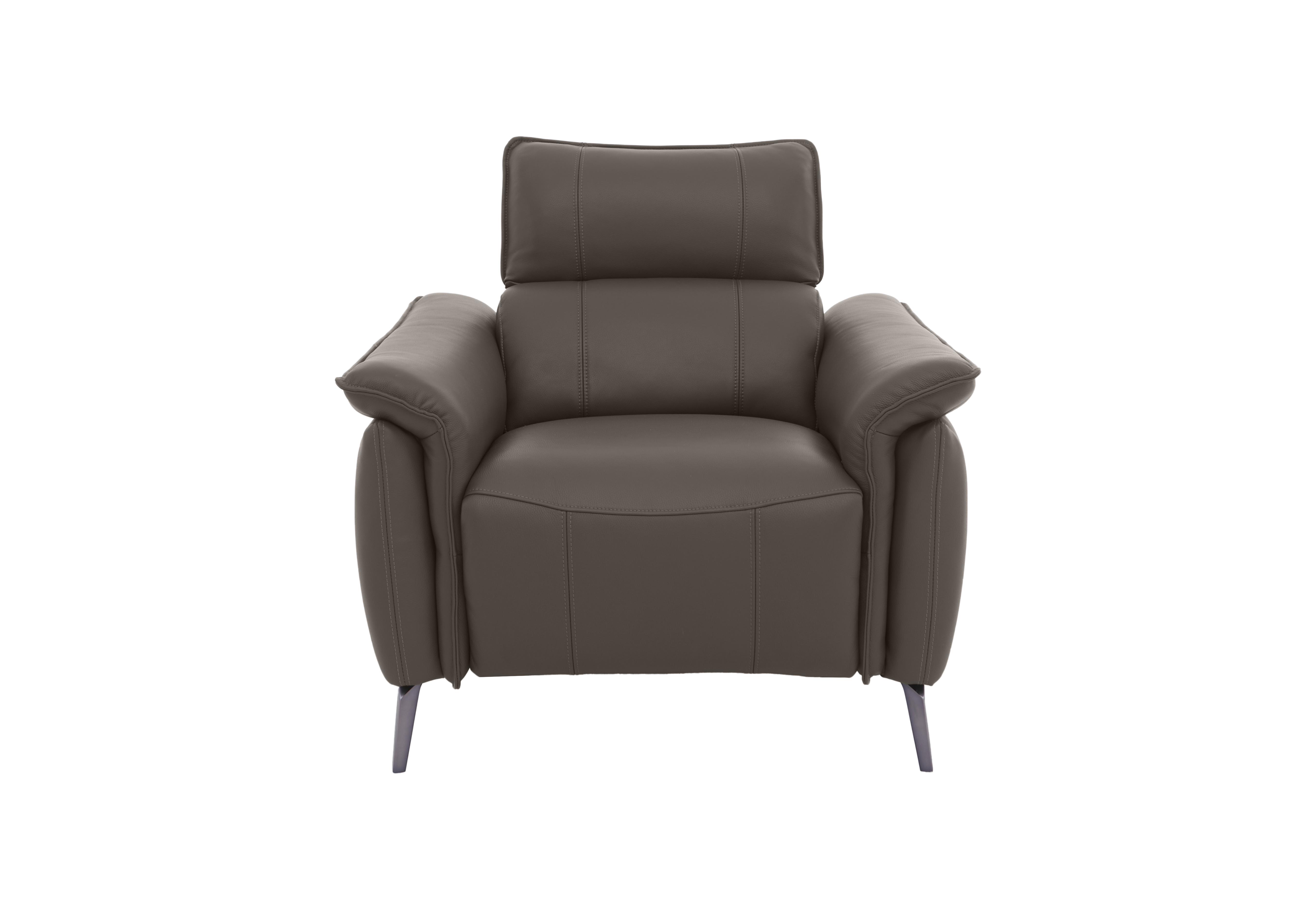 Jude Leather Armchair in Montana Storm Cat-60/21 on Furniture Village