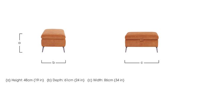 Jude Fabric Storage Footstool in  on Furniture Village