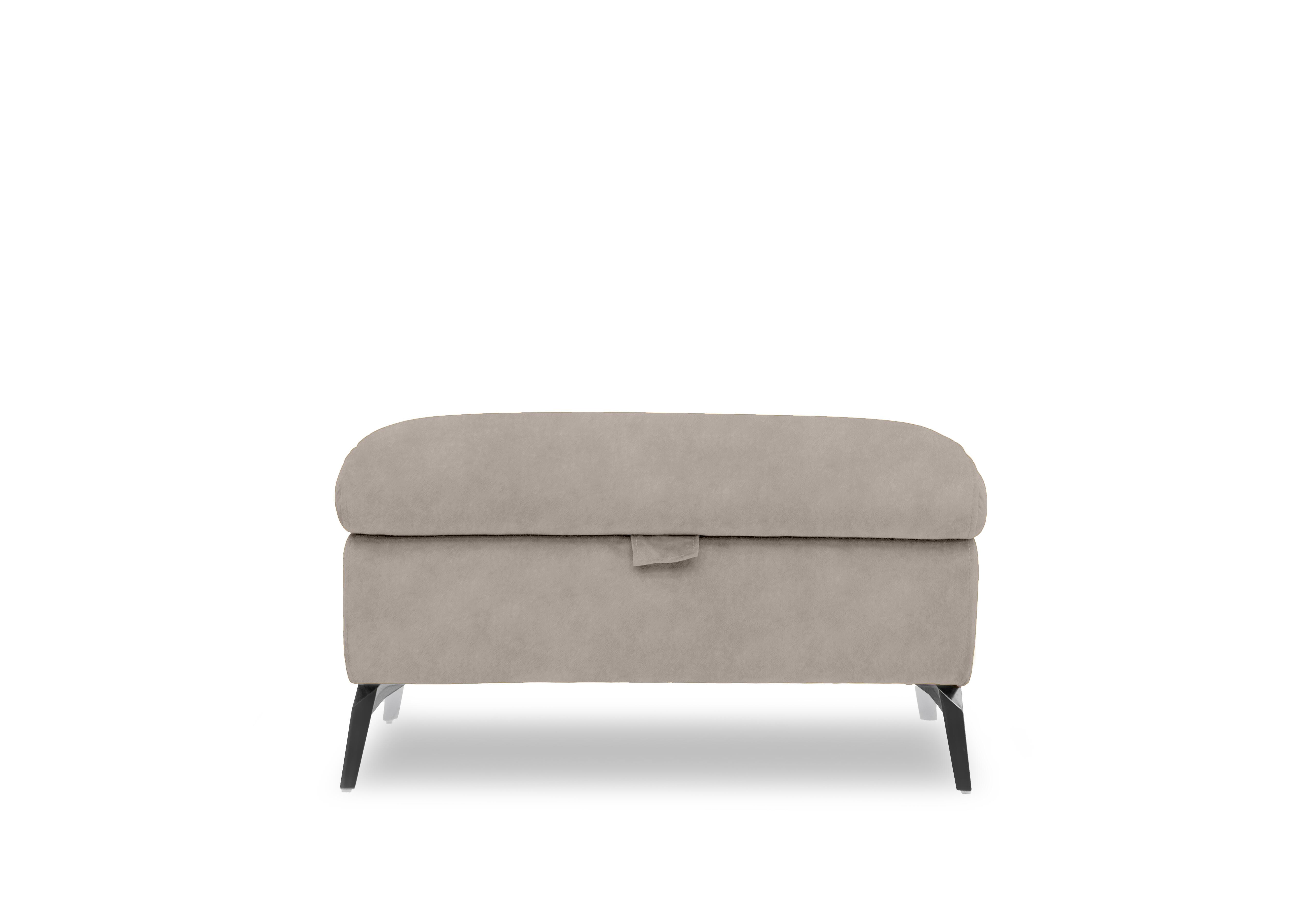 Jude Fabric Storage Footstool in Dexter Ivory 43501 on Furniture Village
