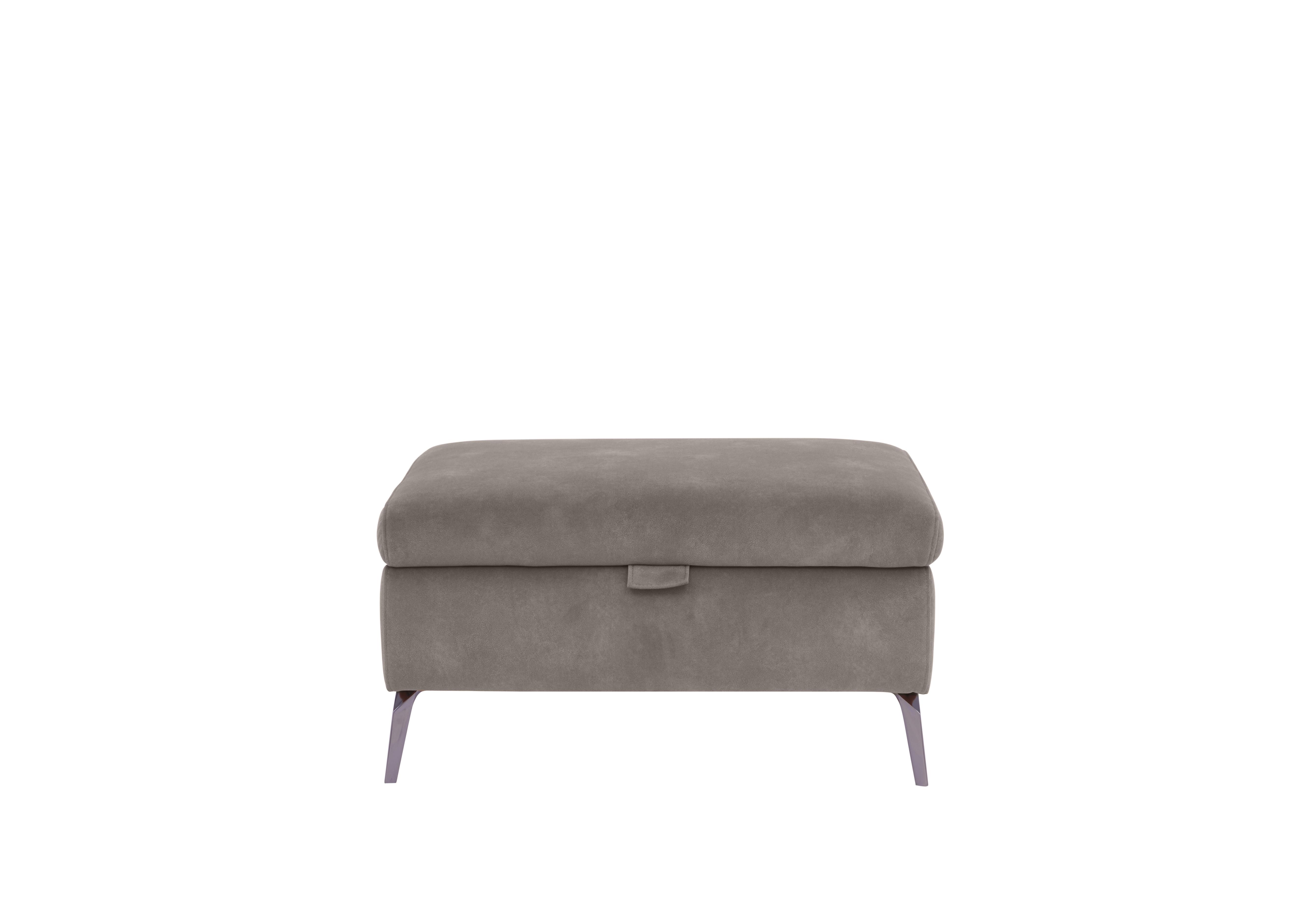 Jude Fabric Storage Footstool in Dexter Mocha 43504 on Furniture Village