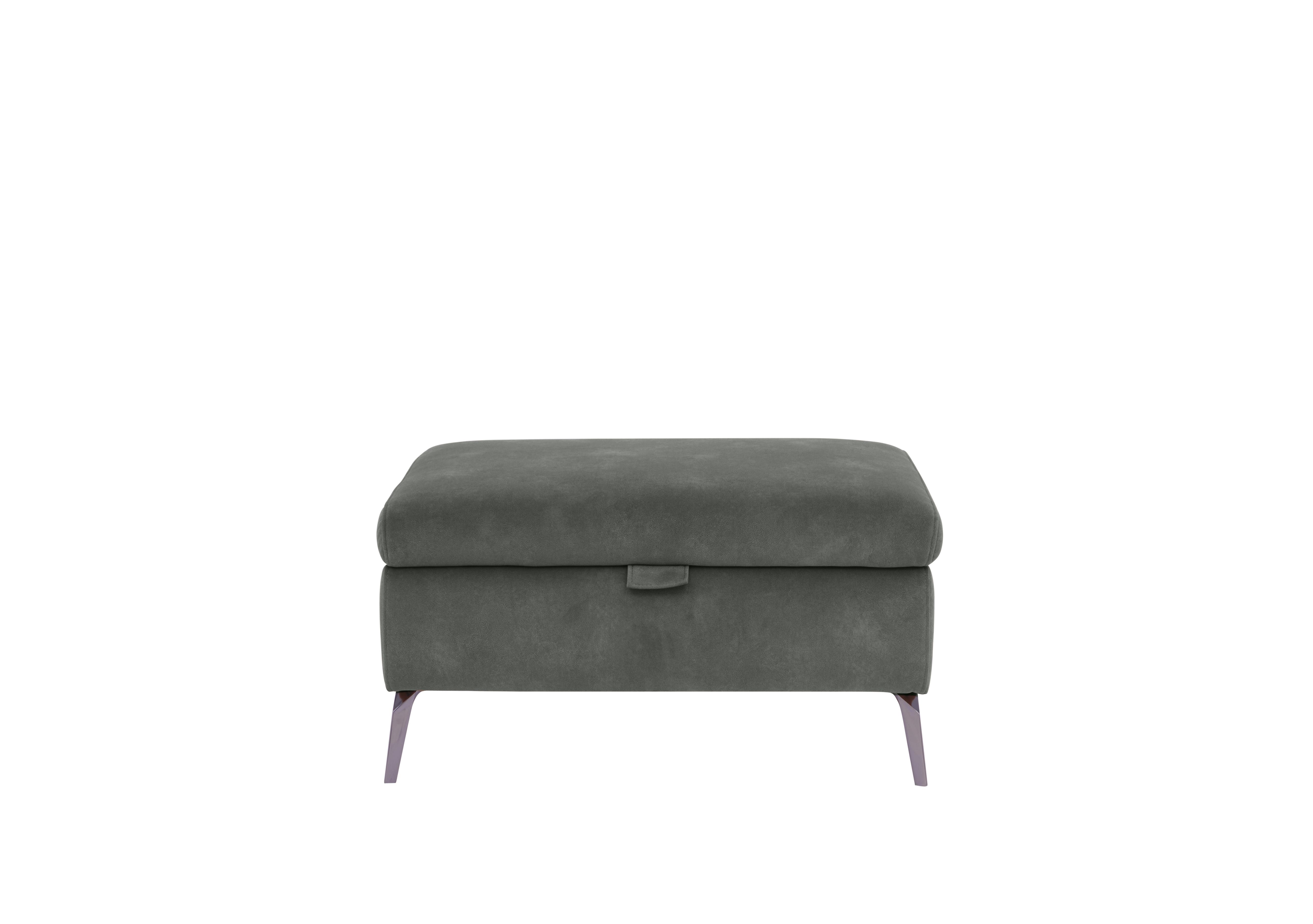 Jude Fabric Storage Footstool in Dexter Moss 43515 on Furniture Village