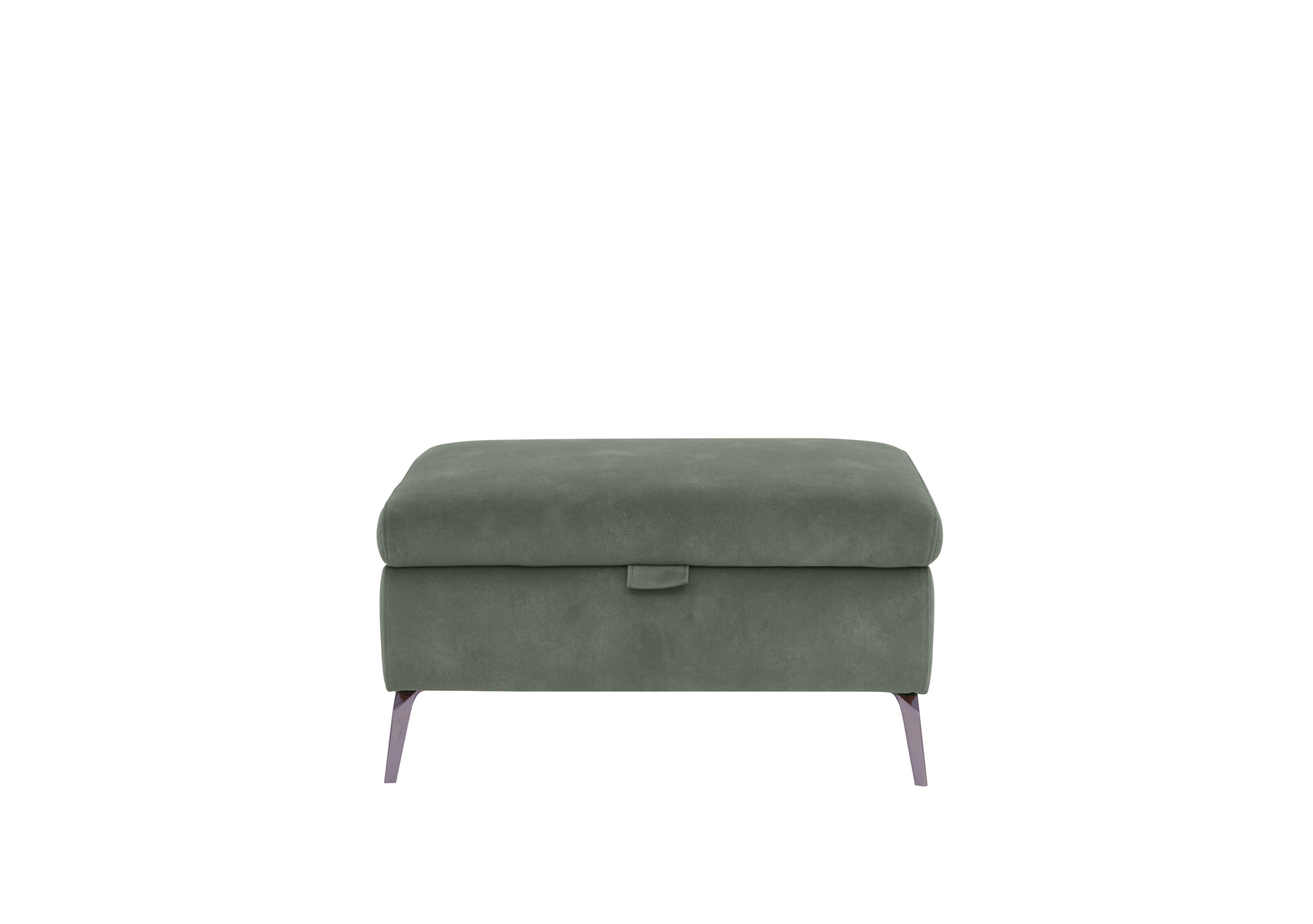 Jude Fabric Storage Footstool in Fern Dexter 14 43514 on Furniture Village