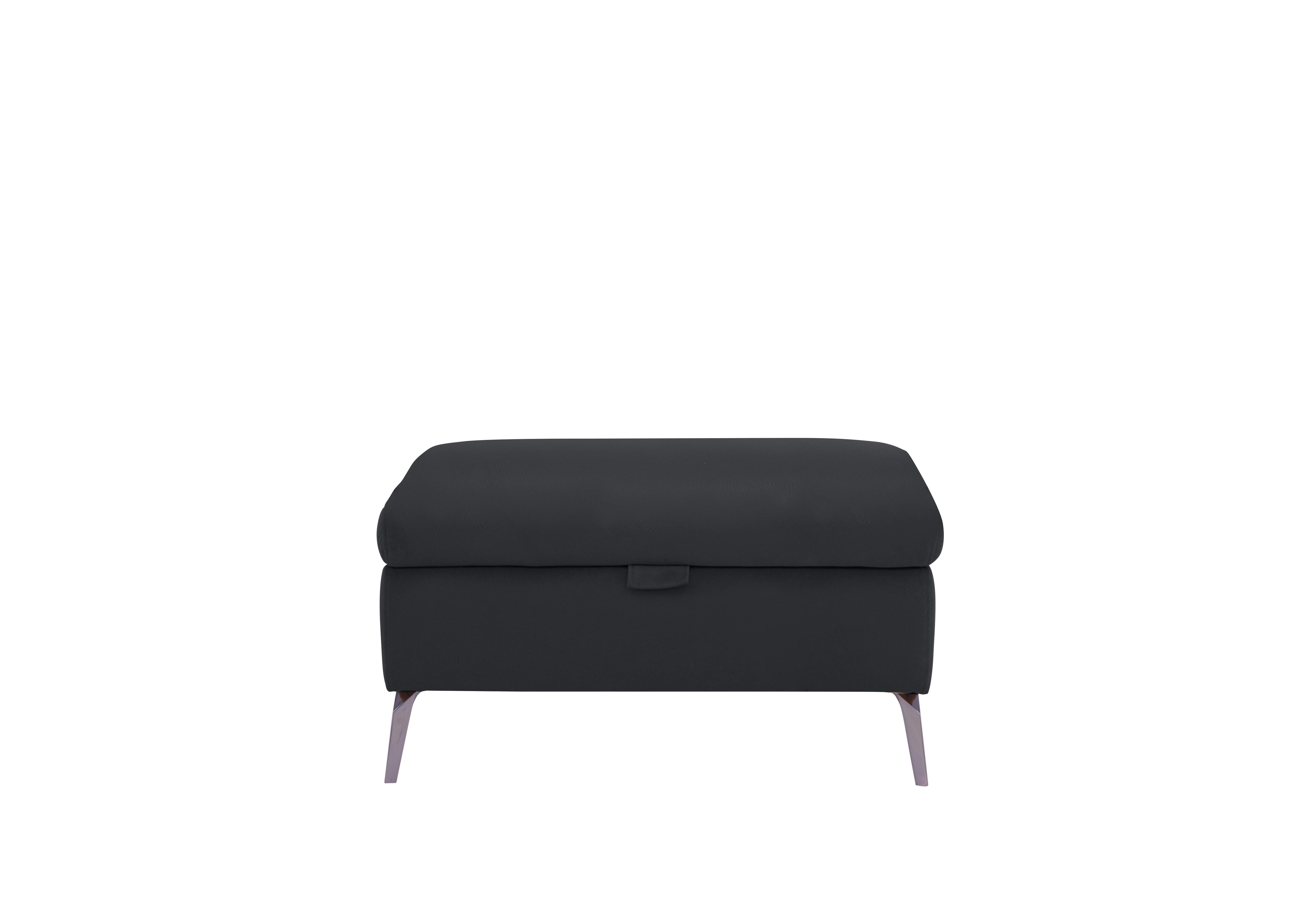 Jude Leather Storage Footstool in Montana Lavender Gry Cat-60/18 on Furniture Village