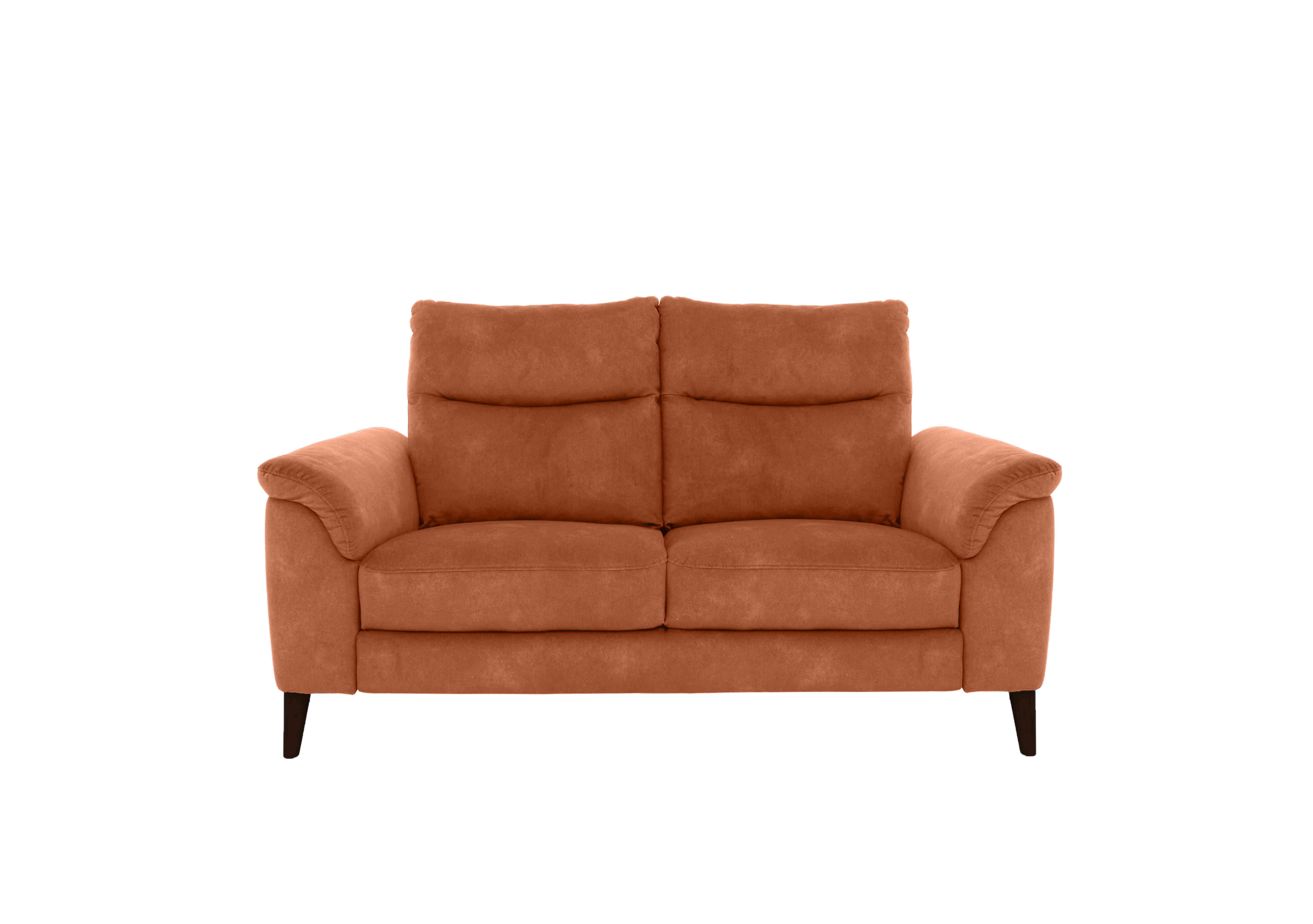 Morgan 2 Seater Fabric Sofa in Pumpkin Dexter 09 43509 on Furniture Village