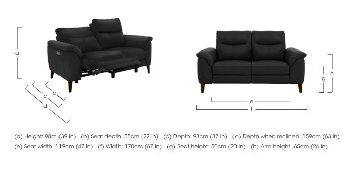 Morgan 2 Seater Leather Sofa in  on Furniture Village