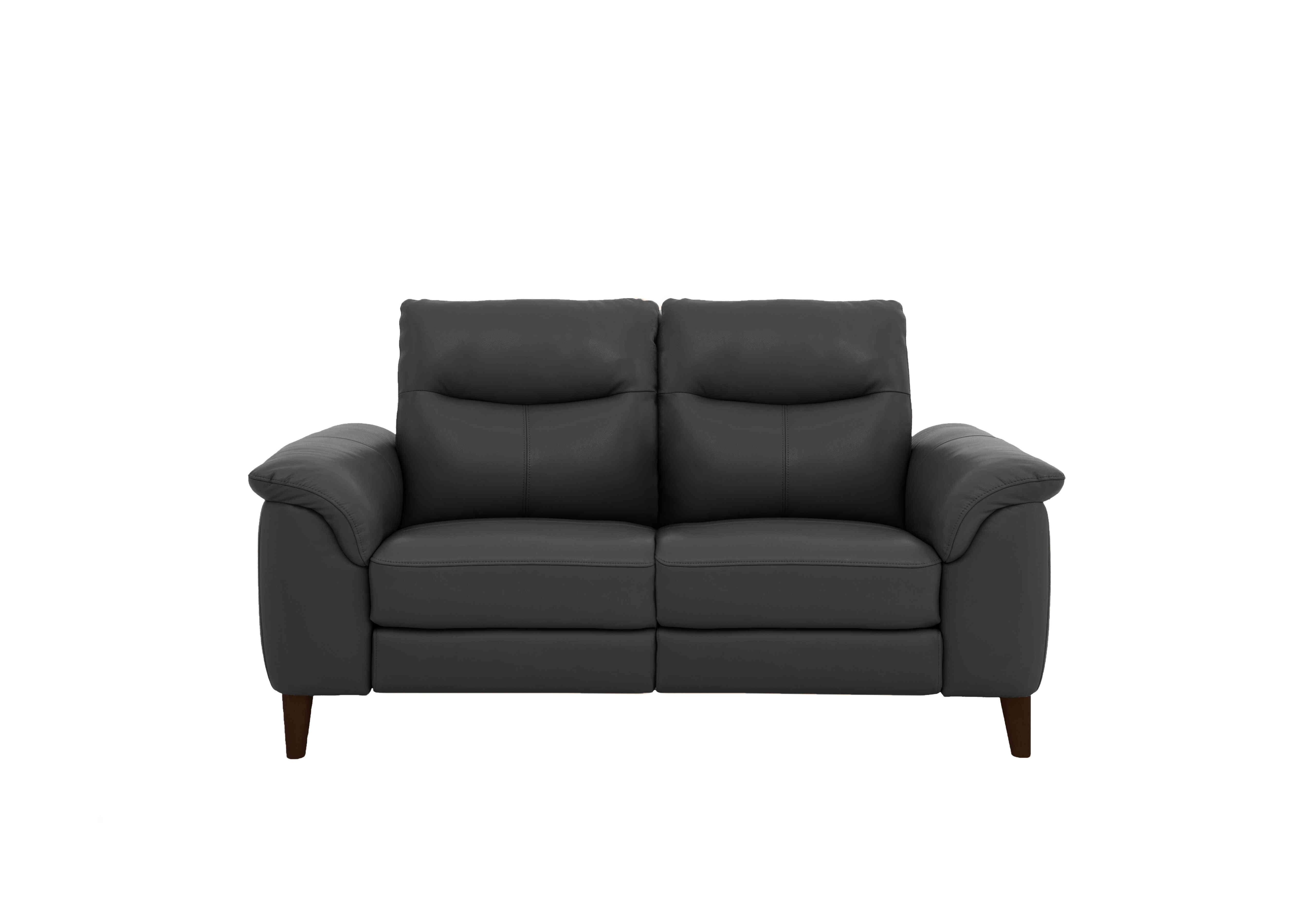 Morgan 2 Seater Leather Sofa in Florida Graphite Cat-35/01 on Furniture Village