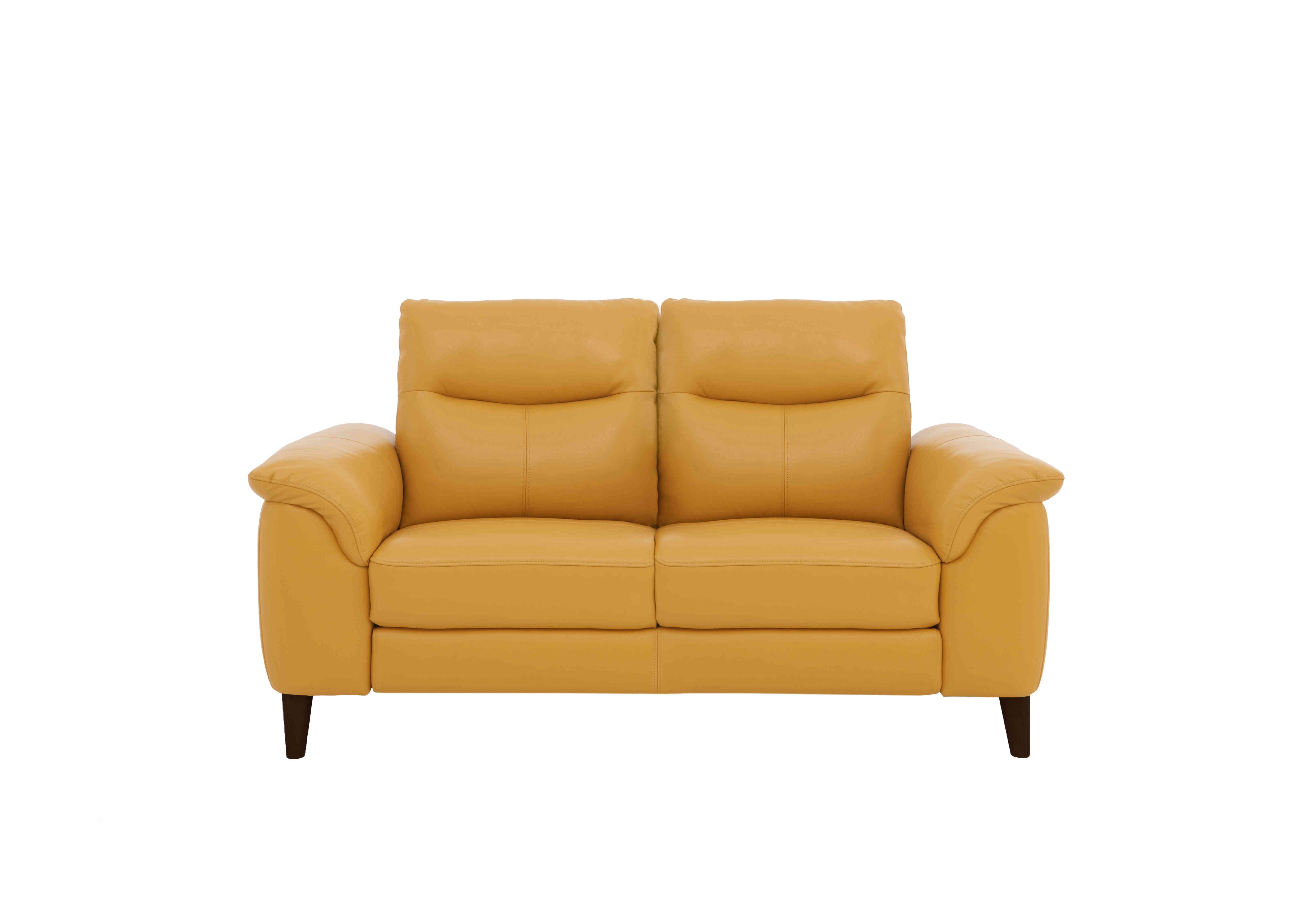 Morgan 2 Seater Leather Sofa in Florida Sunburst Cat-35/14 on Furniture Village