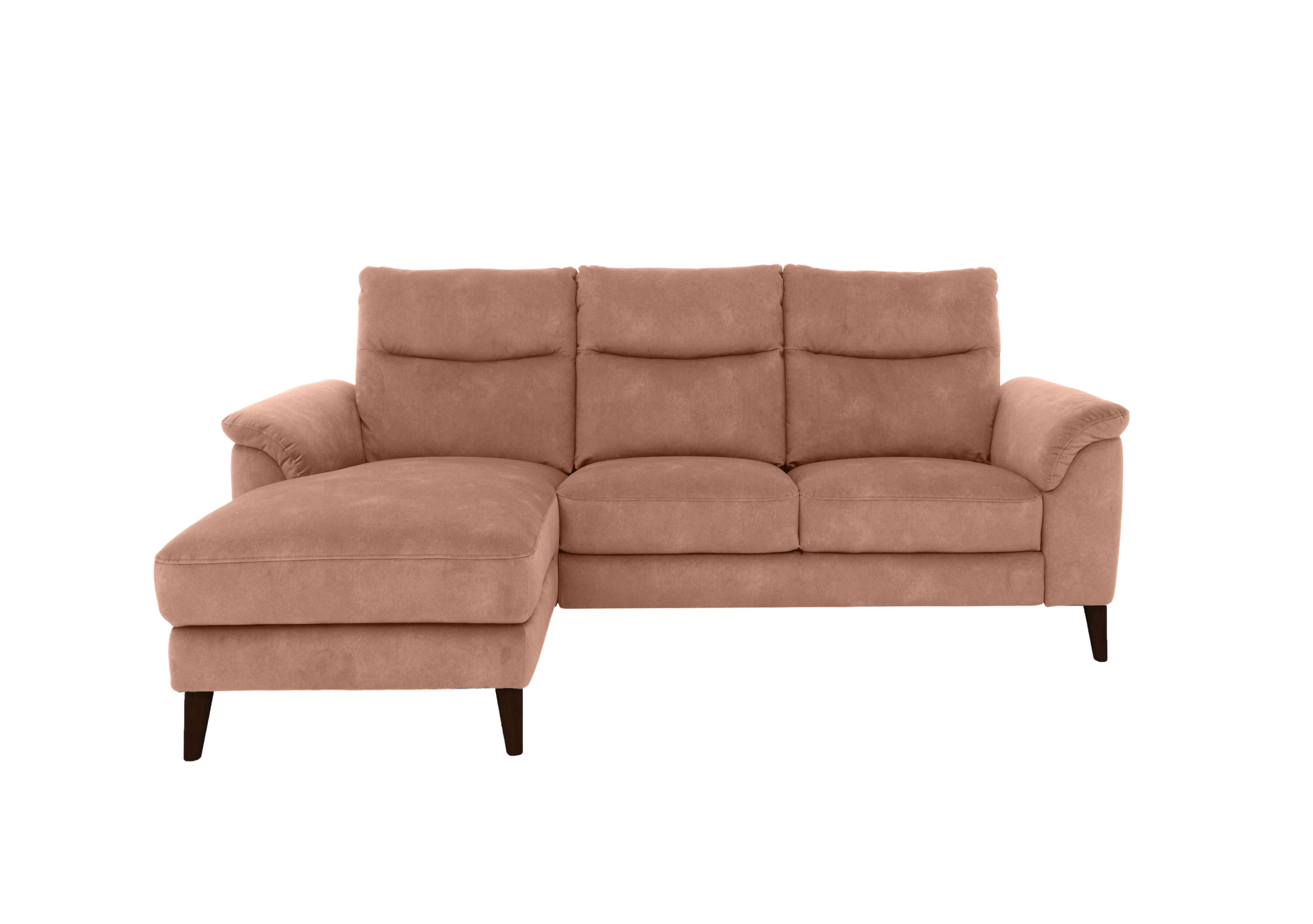 Morgan 3 Seater Fabric Sofa with Chaise End in Sand Dexter 07 43507 on Furniture Village
