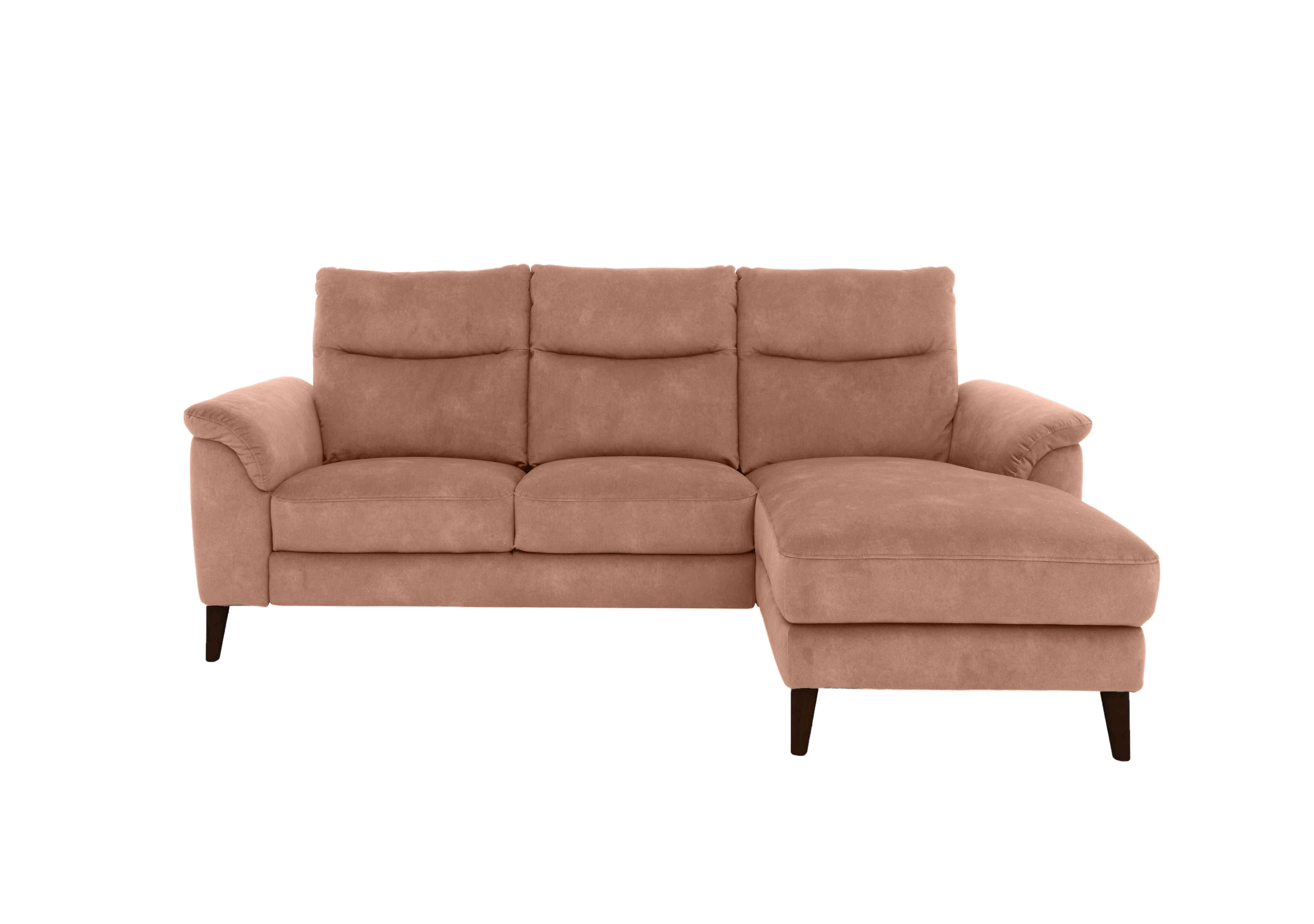 Morgan 3 Seater Fabric Sofa with Chaise End in Sand Dexter 07 43507 on Furniture Village