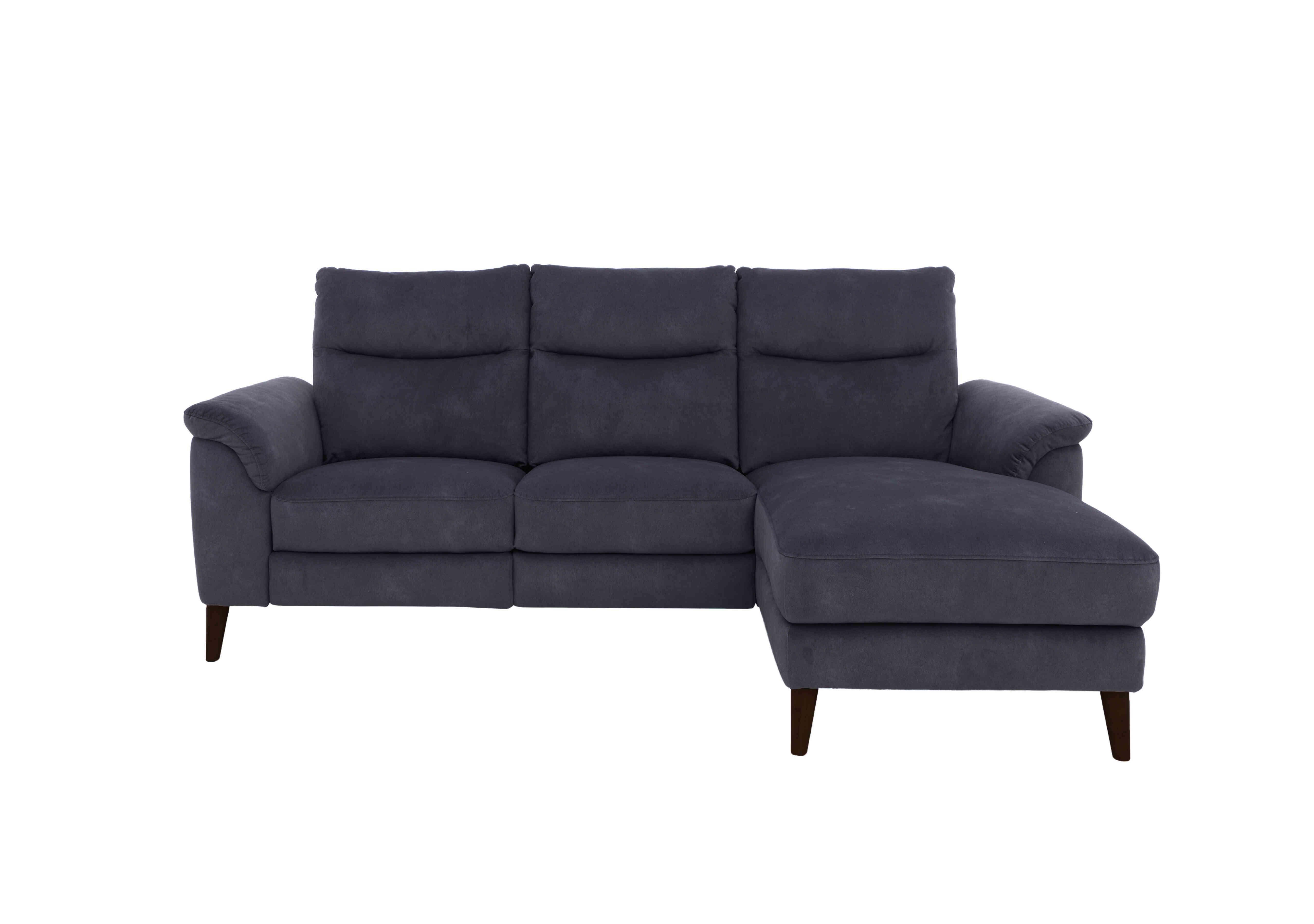 Morgan 3 Seater Fabric Sofa with Chaise End in Shadow Dexter 19 43519 on Furniture Village