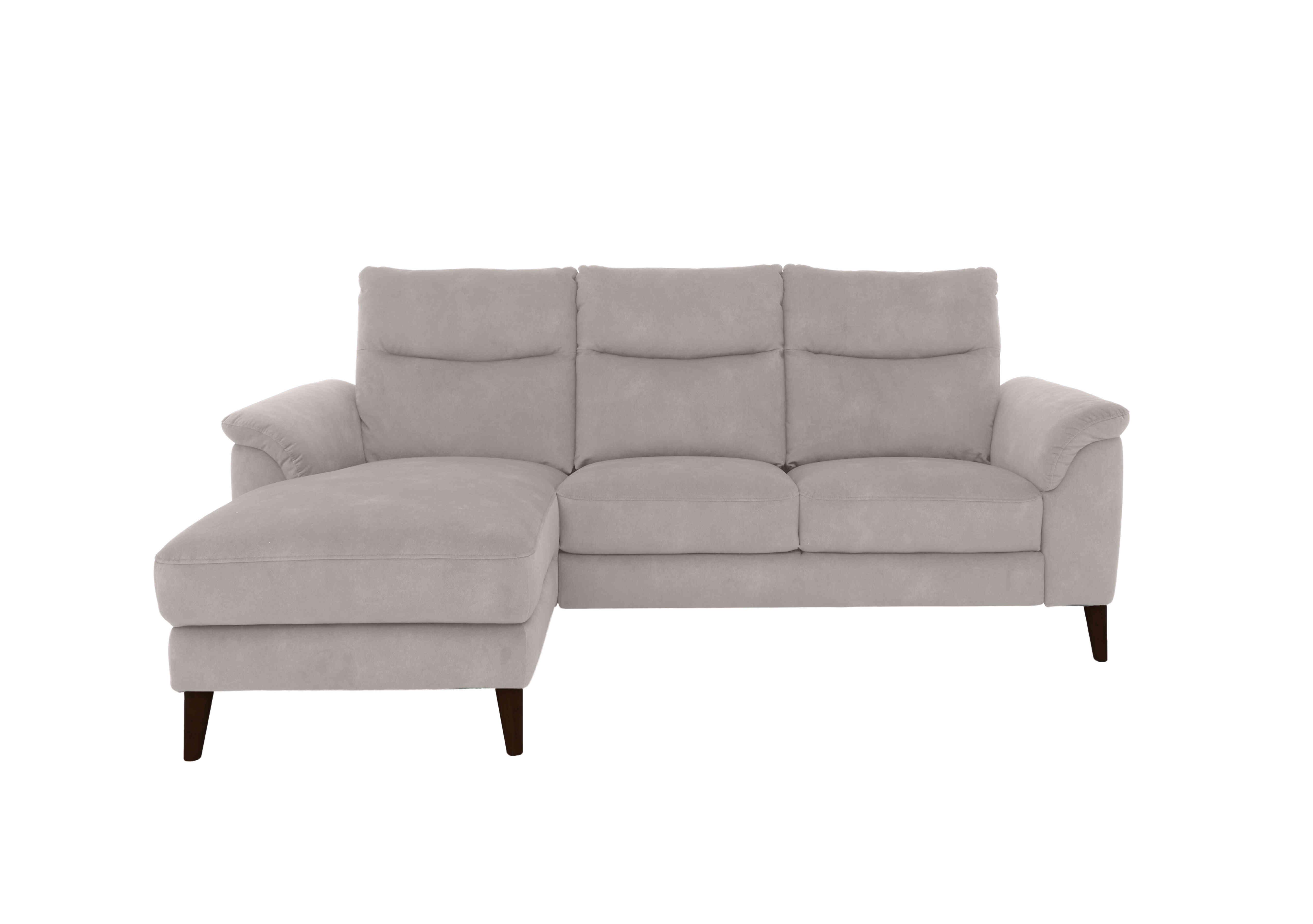Morgan 3 Seater Fabric Sofa with Chaise End in Stone Dexter 02 43502 on Furniture Village