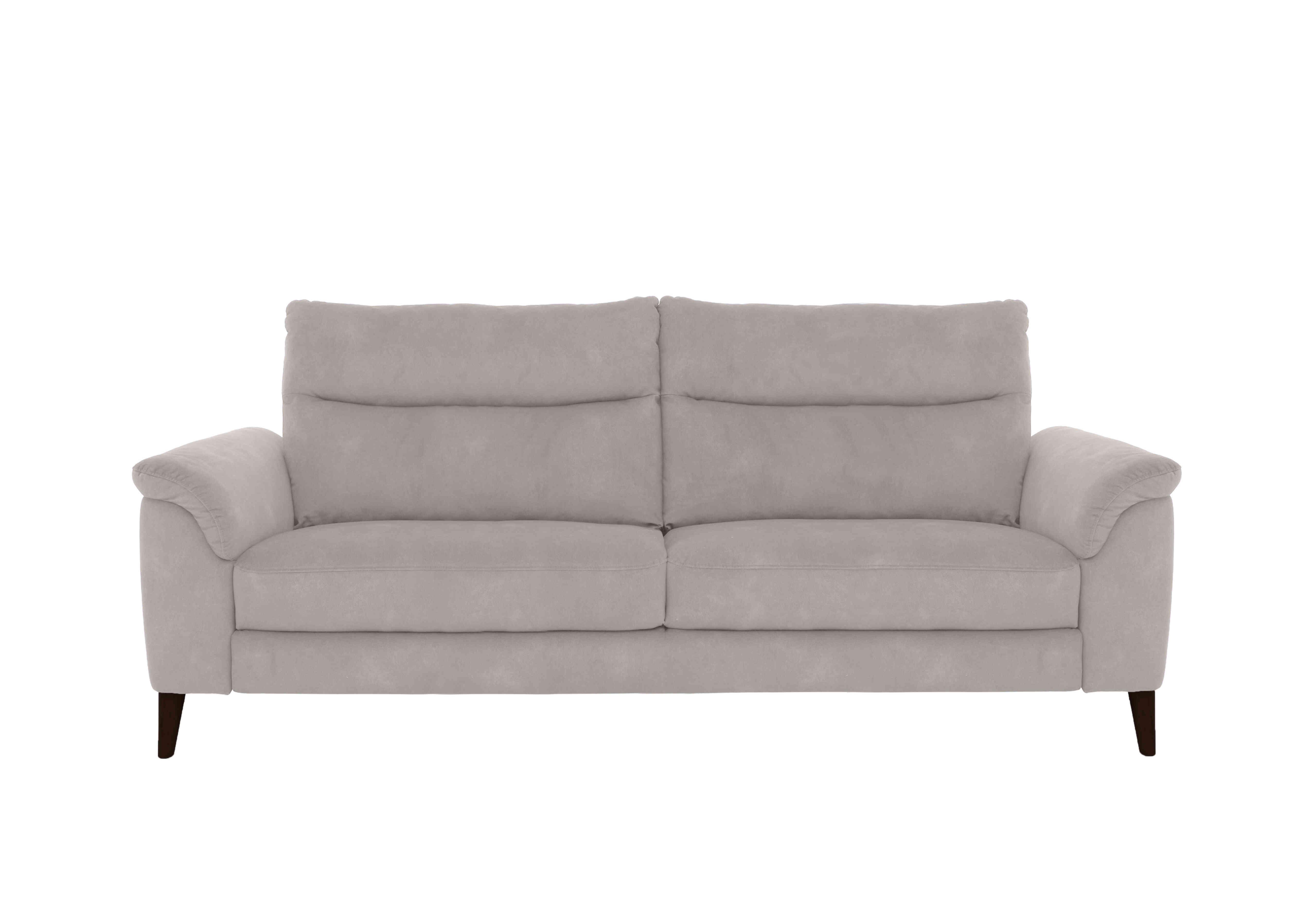 Morgan 3 Seater Fabric Sofa in Stone Dexter 02 43502 on Furniture Village