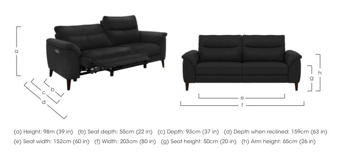 Morgan 3 Seater Leather Sofa in  on Furniture Village