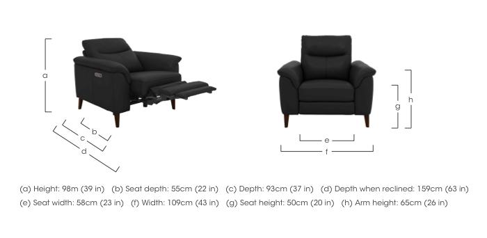 Morgan Leather Armchair in  on Furniture Village