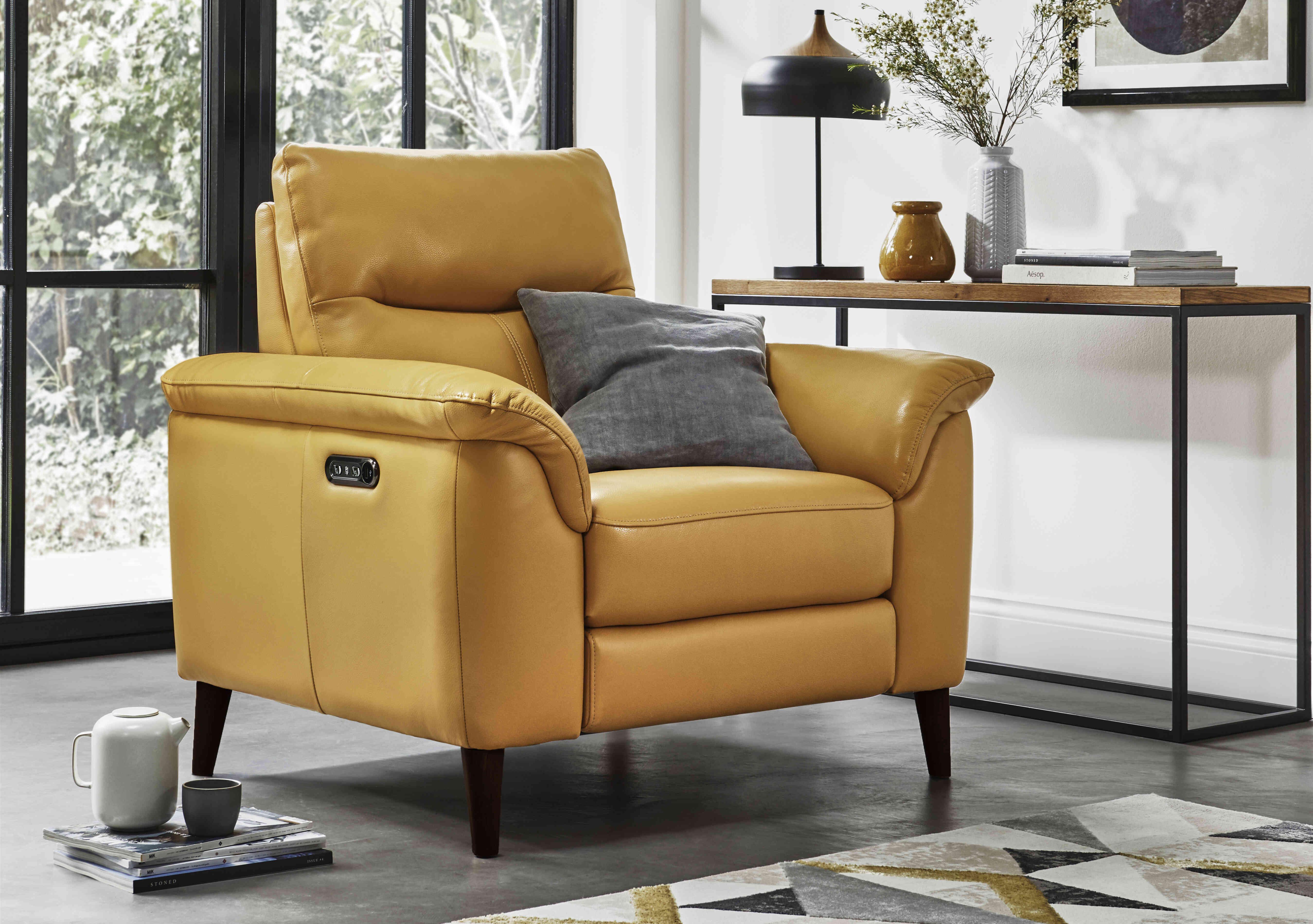 Morgan Leather Armchair in  on Furniture Village