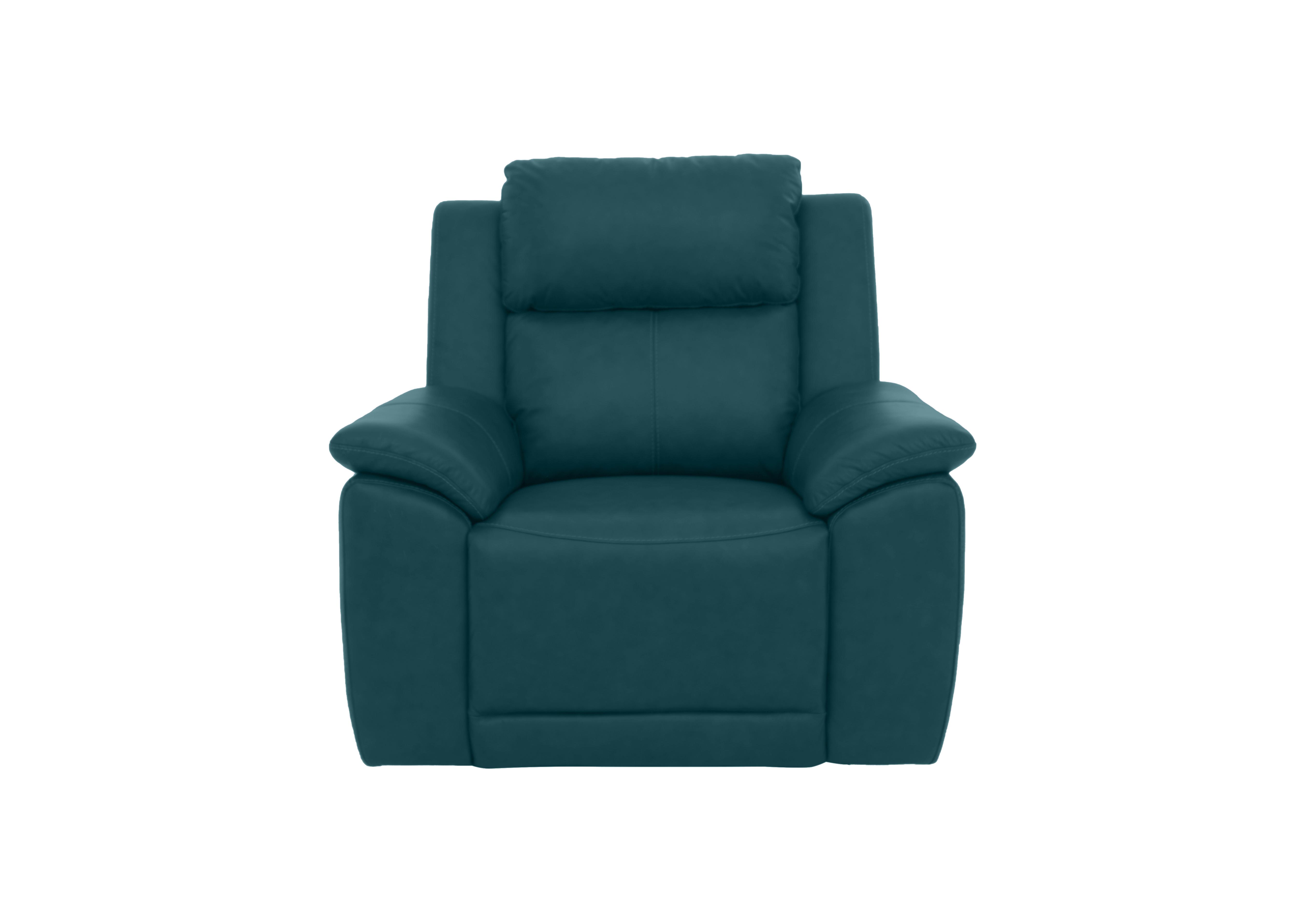 Utah Leather Chair in Midnight Jade Matte Le-9324 on Furniture Village