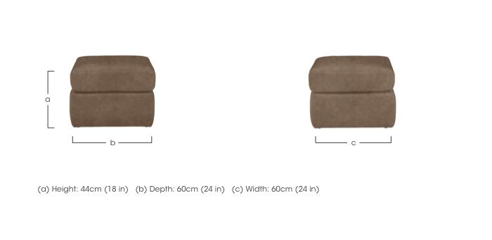 Utah Fabric Storage Footstool in  on Furniture Village