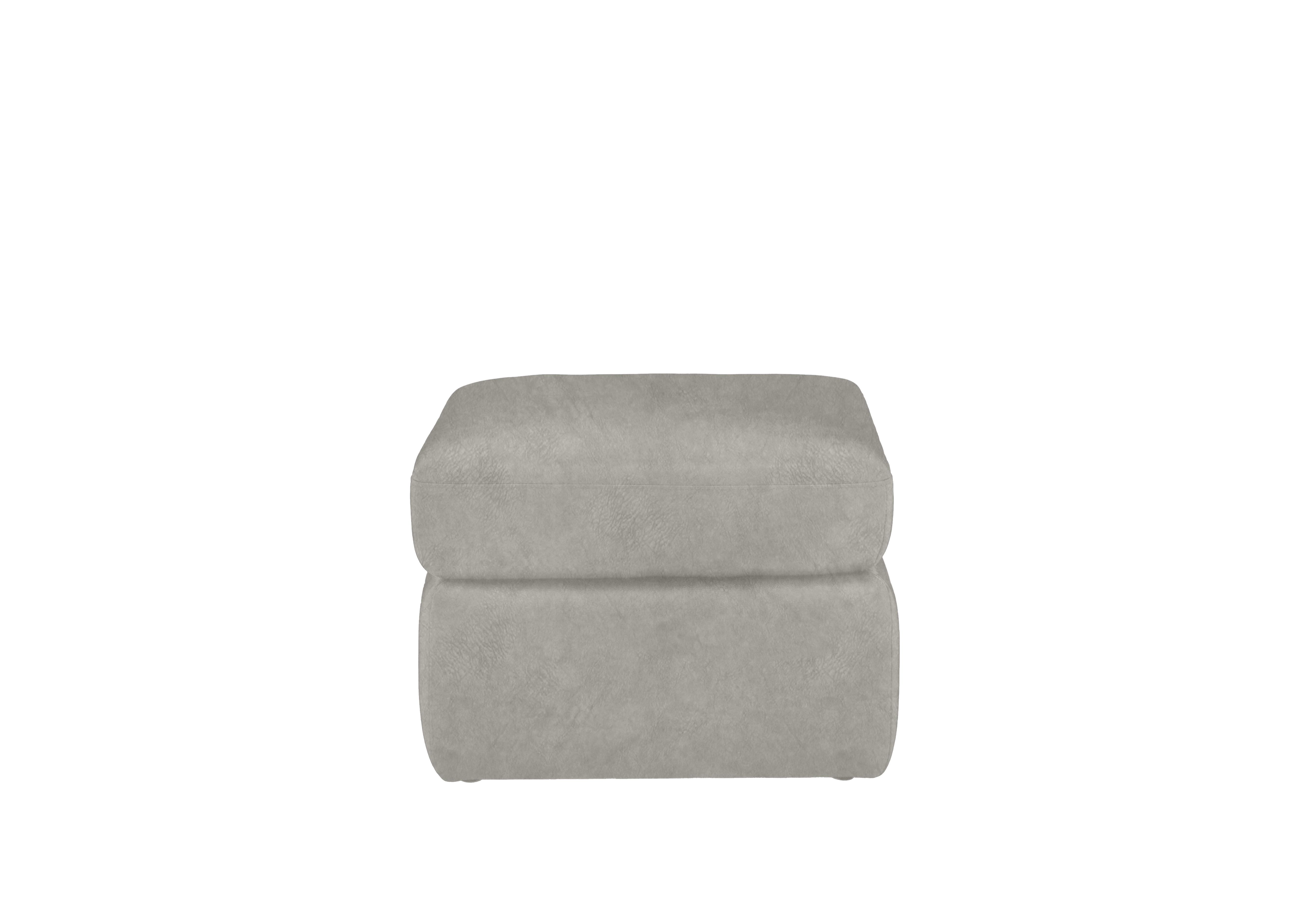 Utah Fabric Storage Footstool in Light Grey Be-0102 on Furniture Village