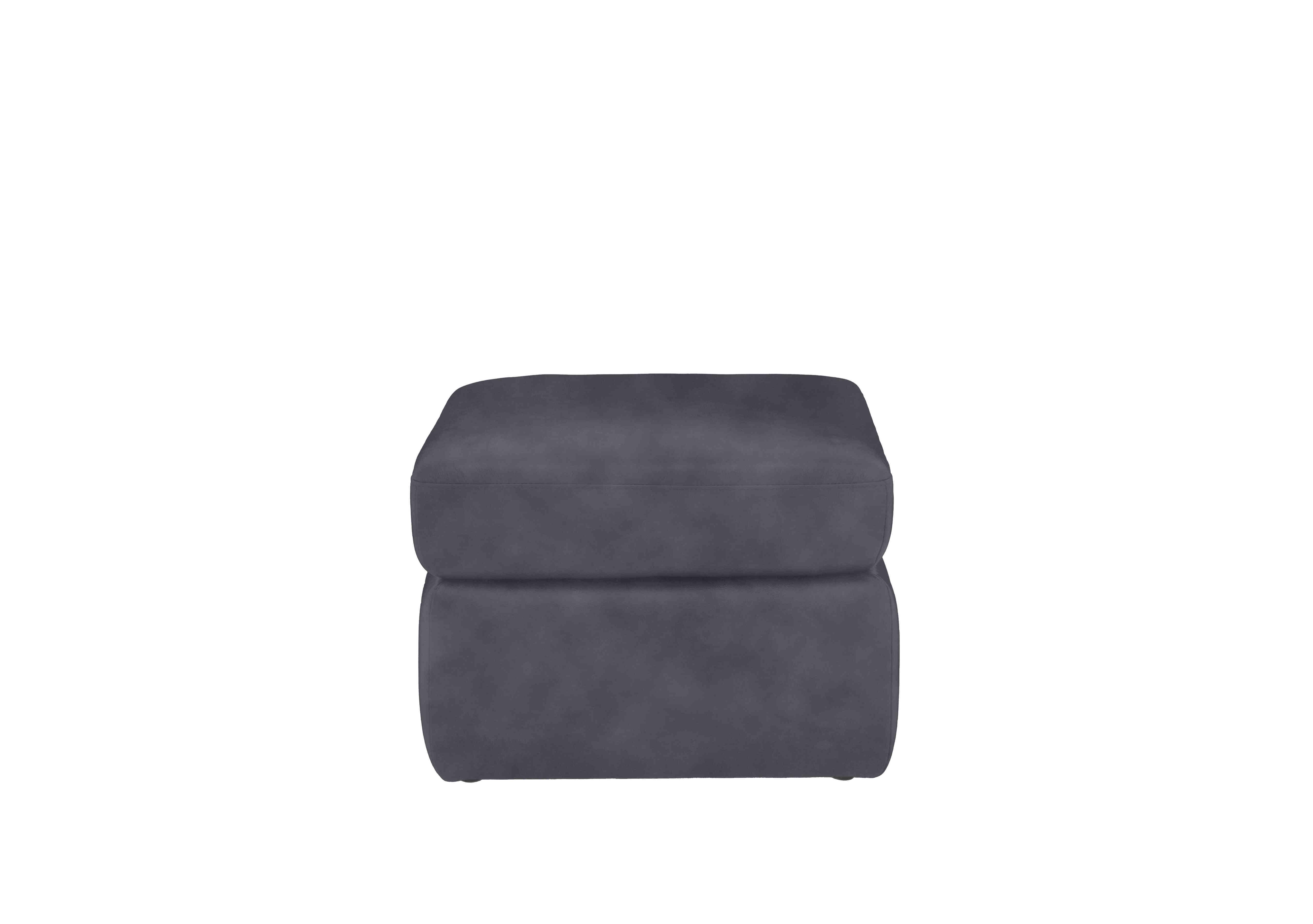 Utah Fabric Storage Footstool in Nappa Grey Np-1107 on Furniture Village