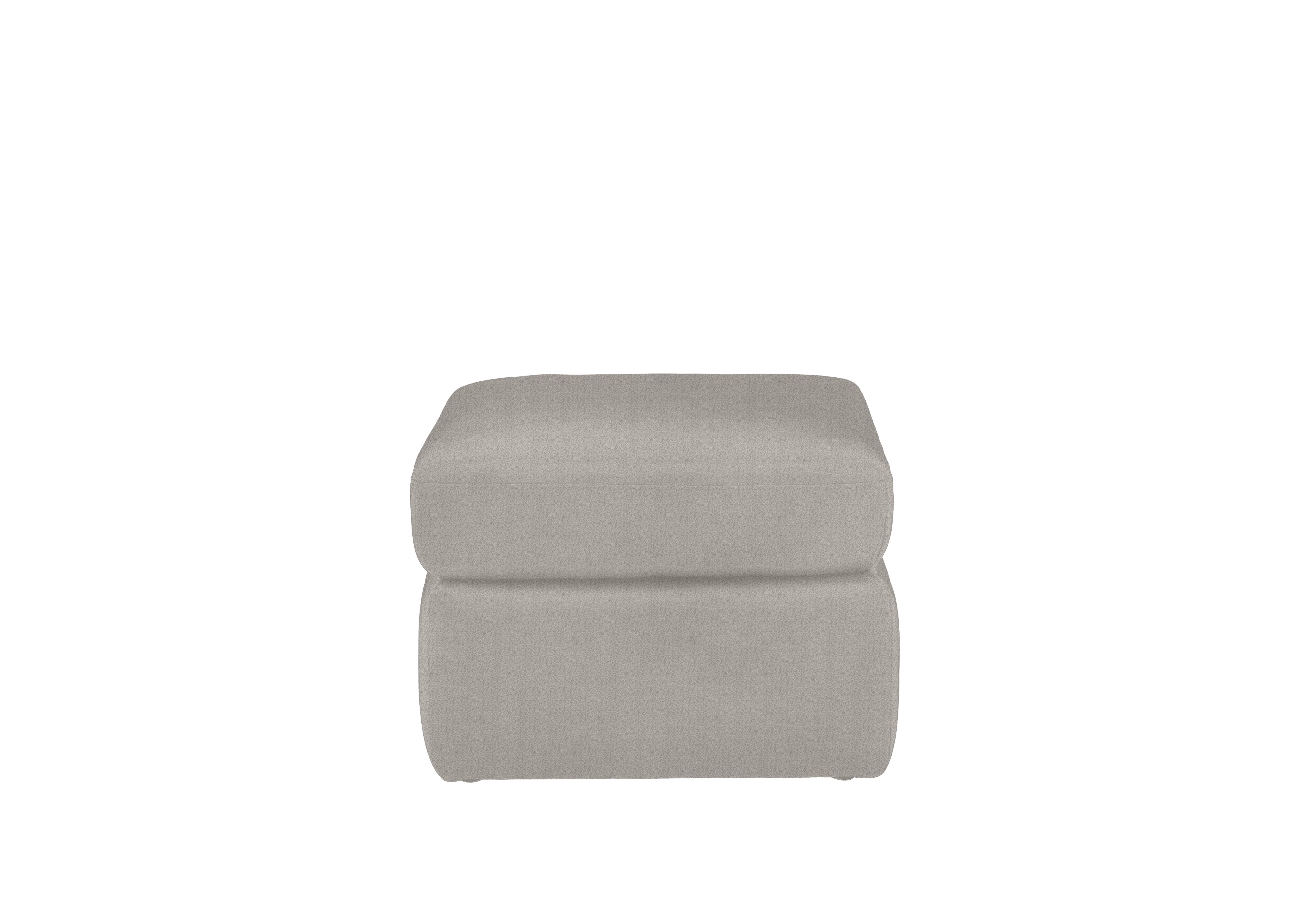 Utah Fabric Storage Footstool in Rosy Light Grey Rs-0102 on Furniture Village
