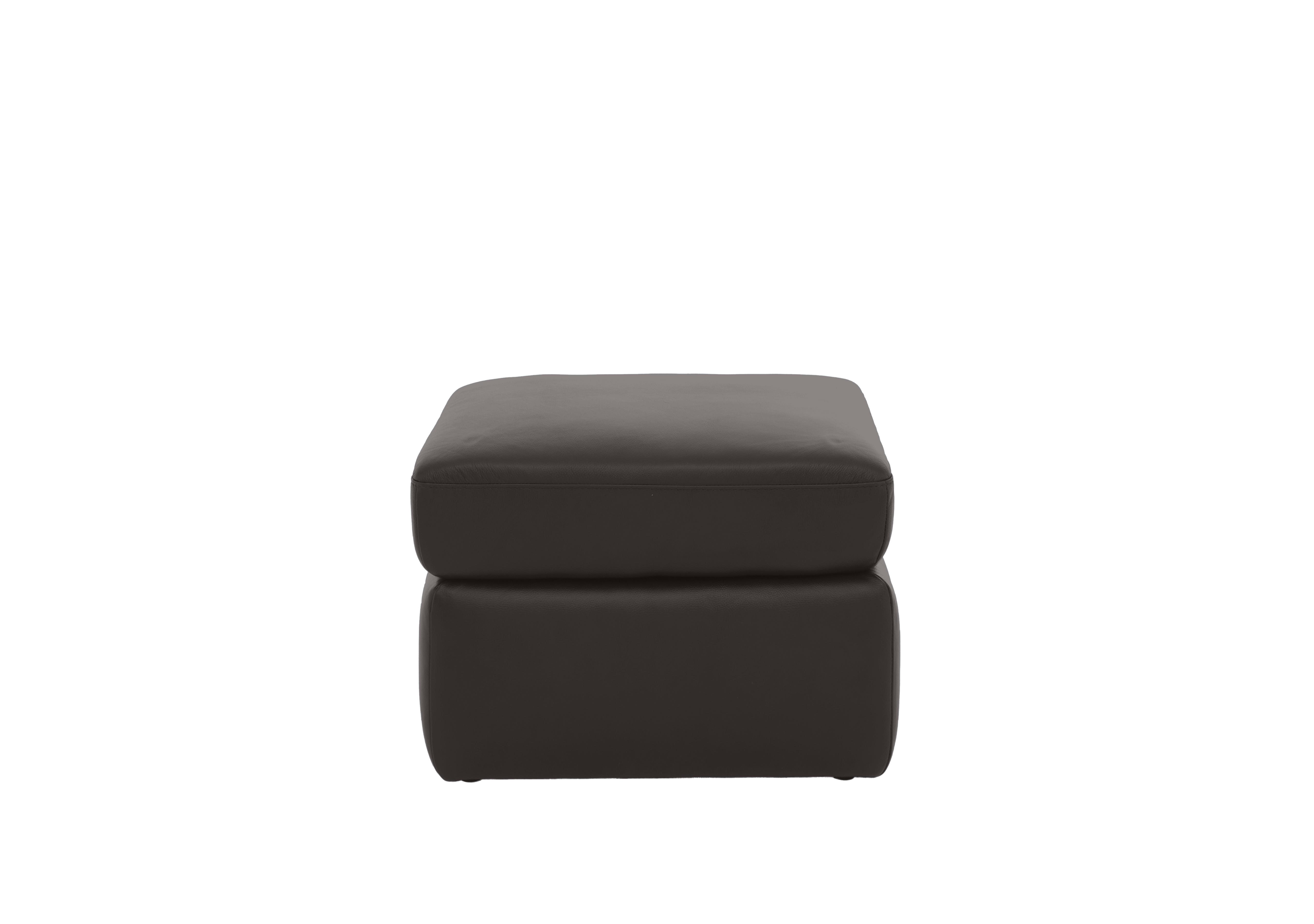 Utah Leather Storage Footstool in Piompo Lx-6404 on Furniture Village